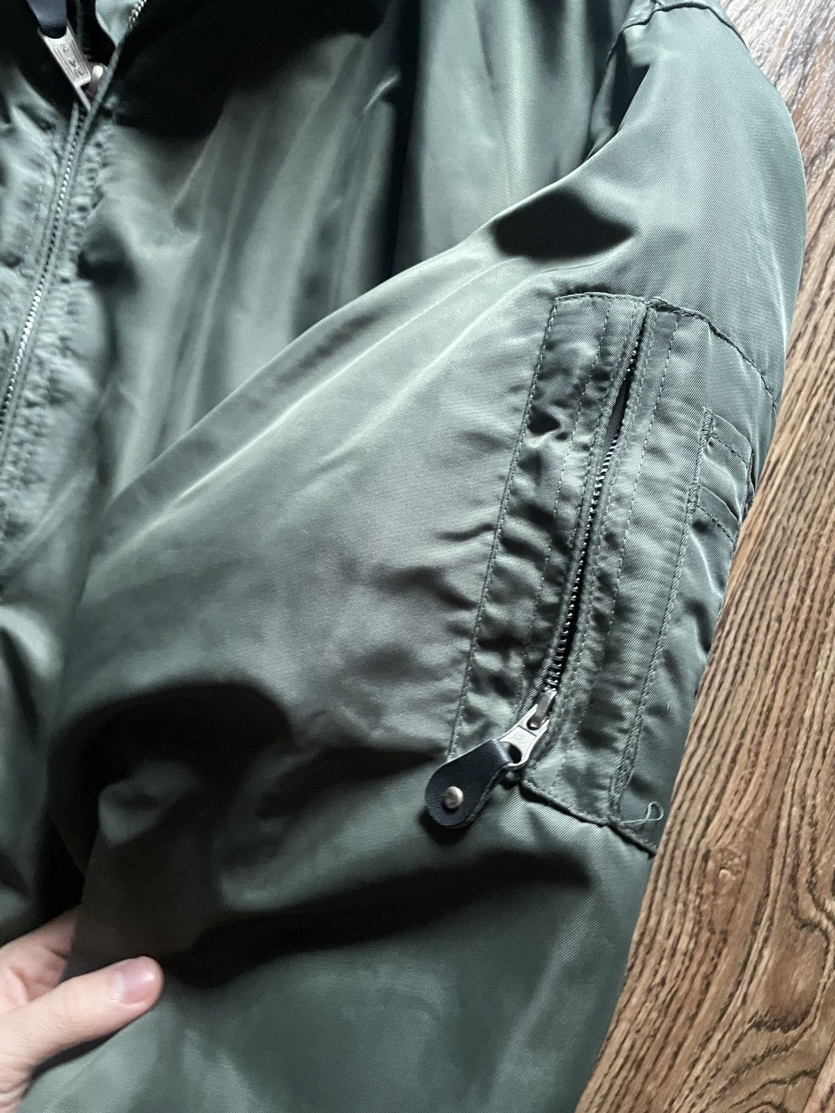 Vintage 90s Vintage MA1 Nylon Bomber Flyers Jacket Military Size US L / EU 52-54 / 3 - 7 Thumbnail