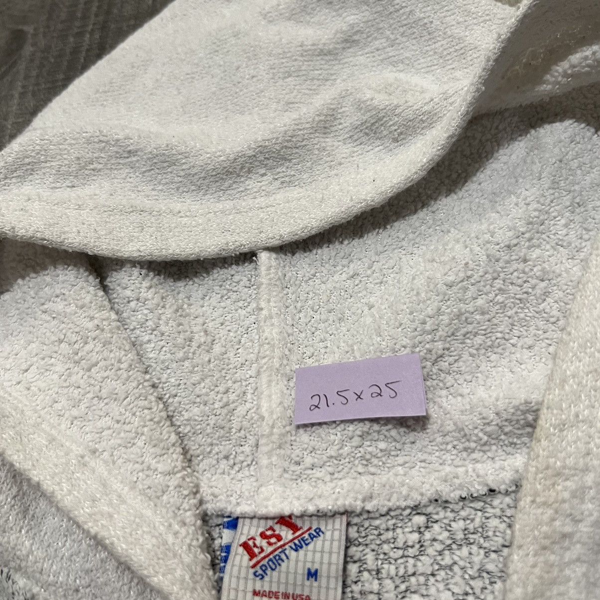 Vintage VTG Maine Log Cabin Travel Hoodie 80s Grey/White Two Tone Size US M / EU 48-50 / 2 - 4 Thumbnail
