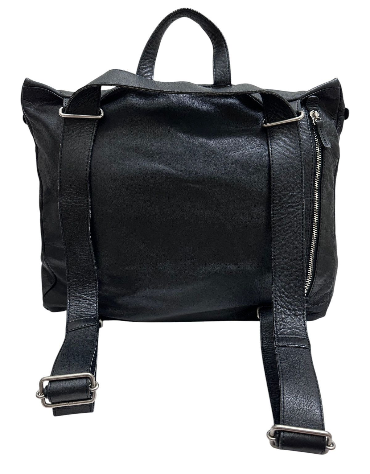 Yohji Yamamoto RARE‼️ KAWA-KAWA JAPAN BY YOHJI YAMAMOTO FULL LEATHER BAGPACK Size ONE SIZE - 5 Thumbnail