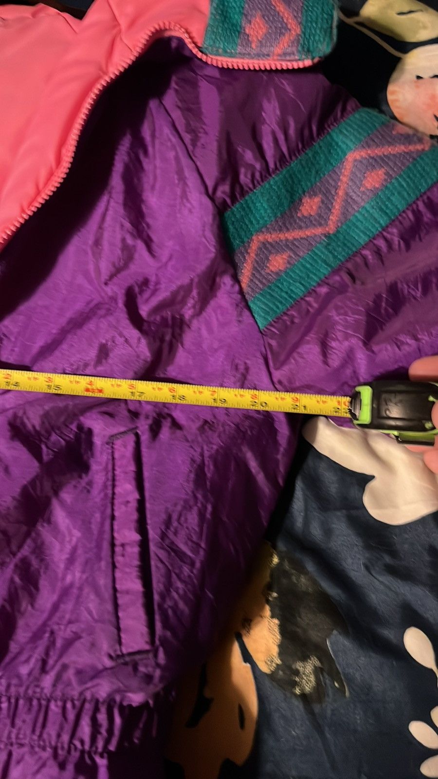 Other Vintage Weather Tamer Windbreaker Jacket Aztec Pattern 90’s Size XL / US 12-14 / IT 48-50 - 5 Thumbnail