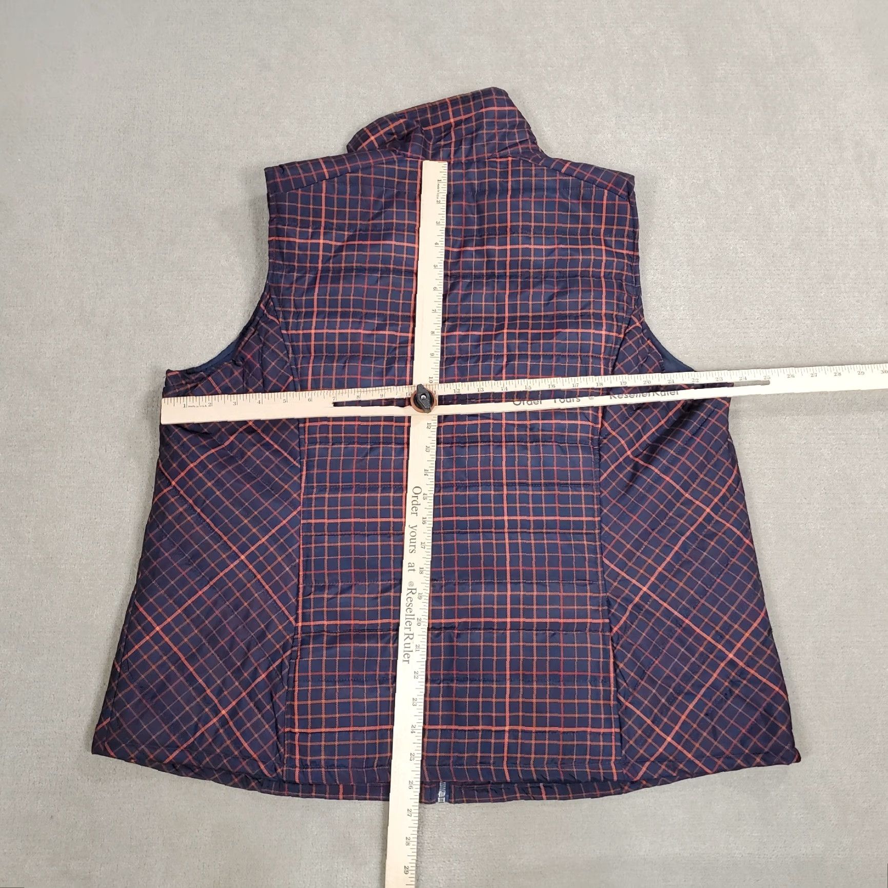 Vintage CJ Vest Womens 2X Blue Puffer Full Zip Windbreaker Lightweight Mock Jacket Size XXL / US 16-18 / IT 52-54 - 5 Thumbnail