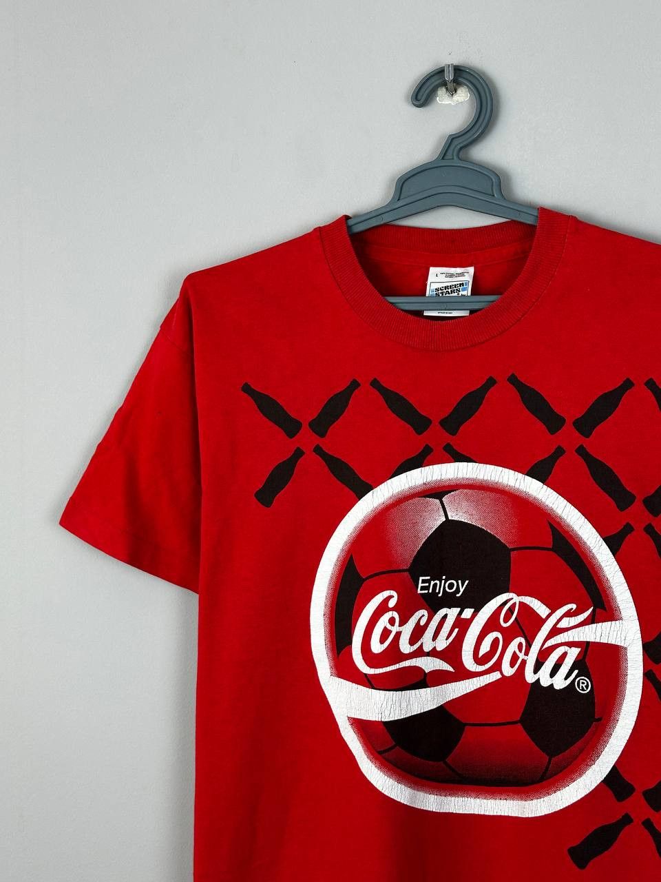 Coca Cola UEFA EURO 1996 ENGLAND Coca-Cola Graphic Print T-shirt Size US L / EU 52-54 / 3 - 3 Thumbnail