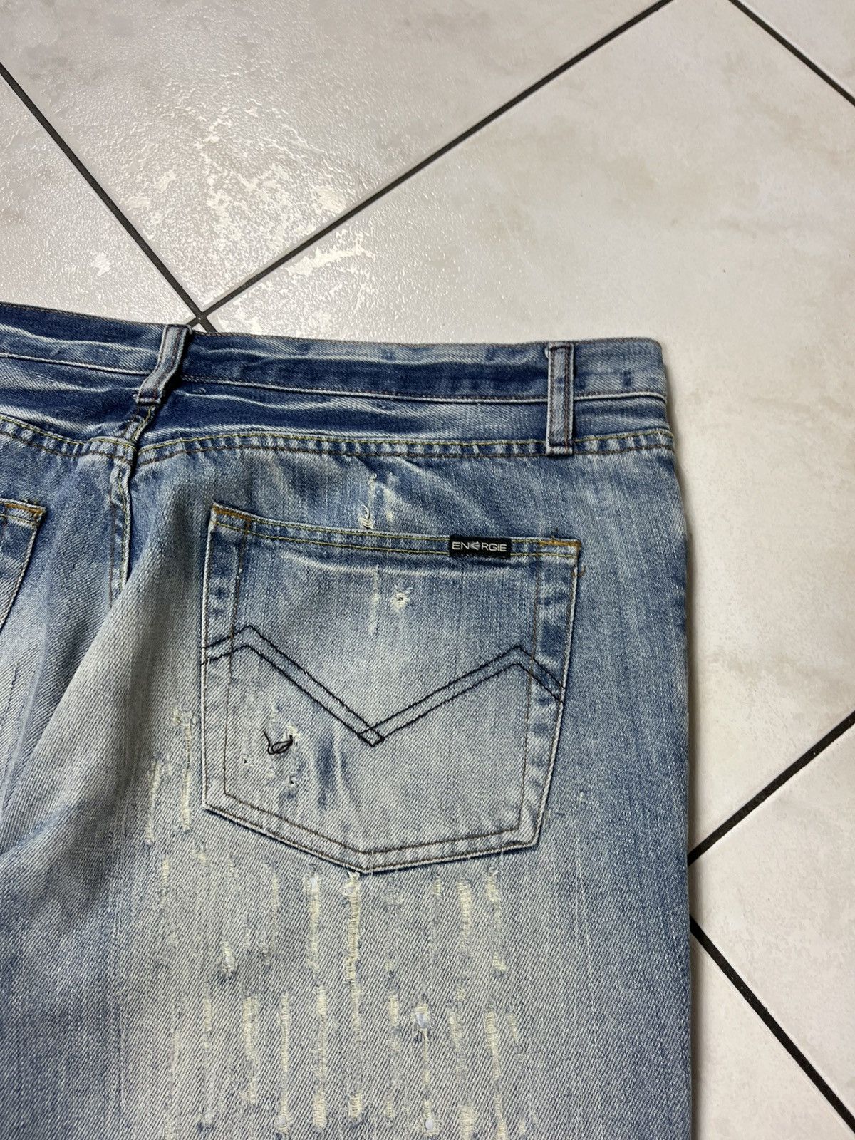 Energie × Vintage Vintage Energie gold baggy washed distressed ripped jeans Size US 36 / EU 52 - 21 Thumbnail