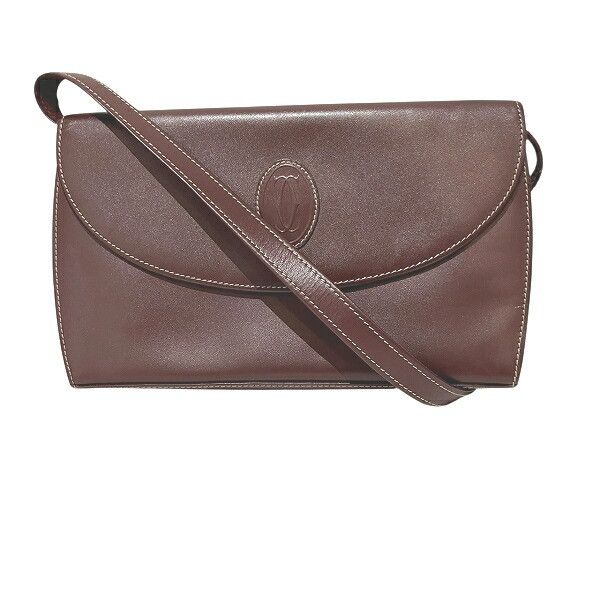 Cartier Cartier Cartier Must Leather Shoulder Bag Leather Shoulder Bag DUTY FREE for USA Size ONE SIZE - 1 Thumbnail