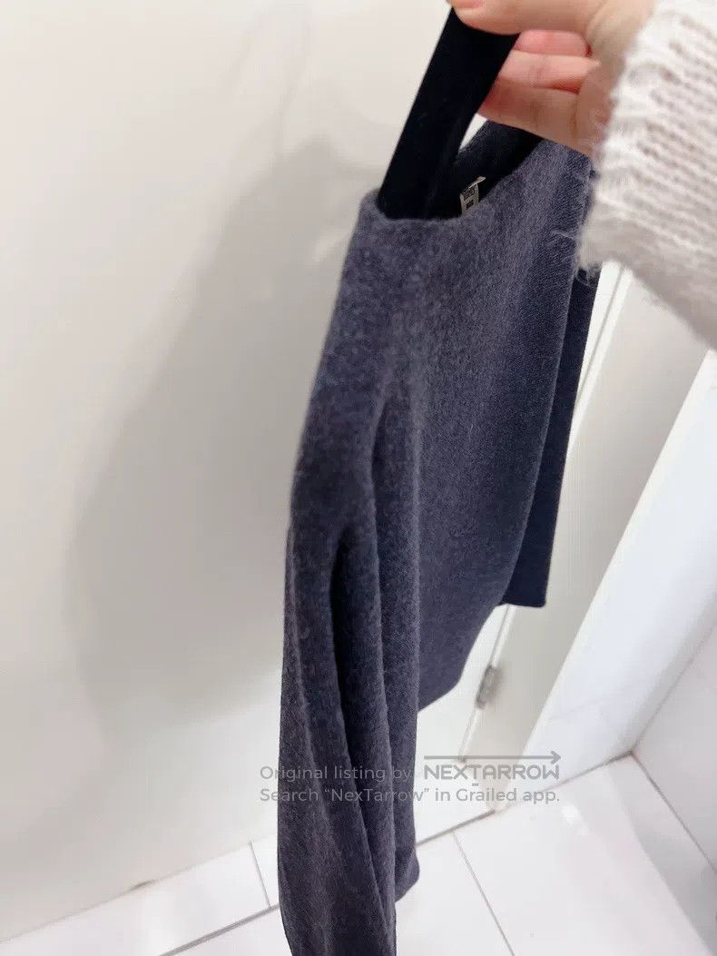 Hermes Hermes Dark Gray Batwing Loose Cashmere Knit Sweater Size XXS / US 00 / IT 34 - 6 Thumbnail