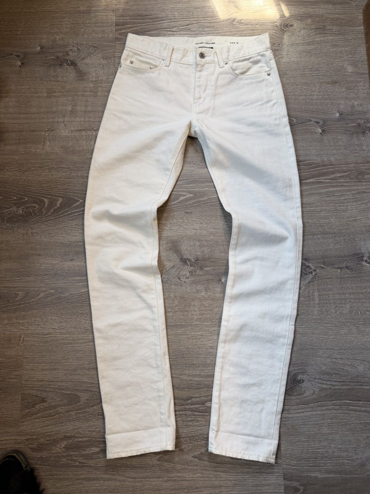 Saint Laurent Paris Saint Laurent Coke White D02 Skinny Jeans Size US 29 - 1 Thumbnail