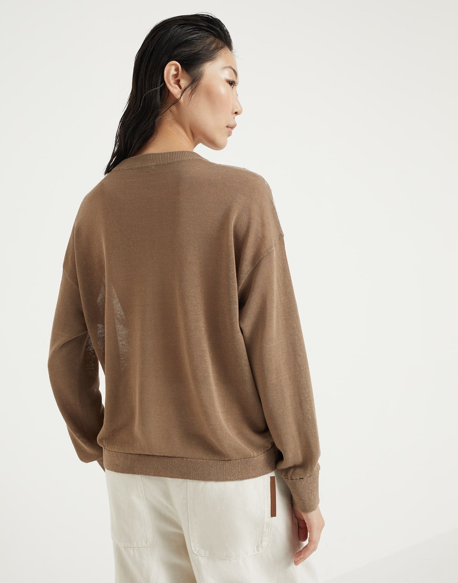Brunello Cucinelli o1w1db10825 Sweater in Brown Size S / US 4 / IT 40 - 2 Thumbnail