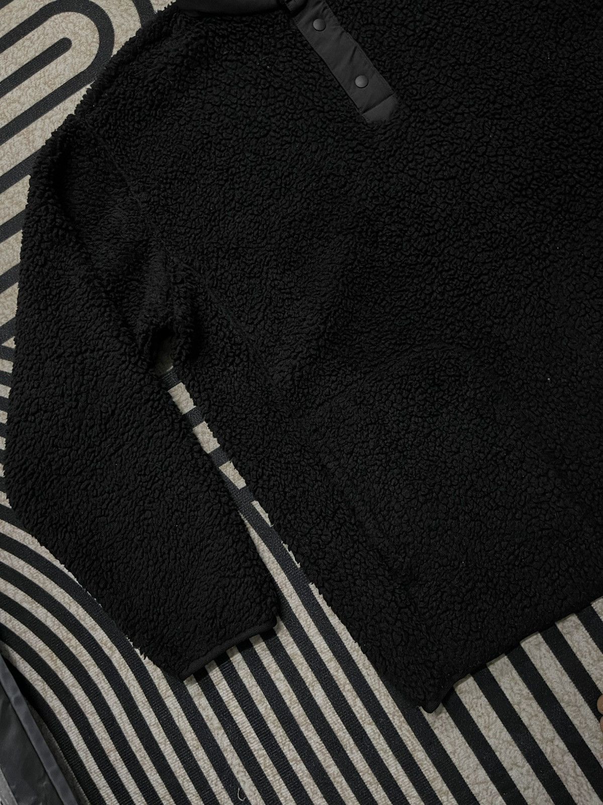 Japanese Brand × Uniqlo × White Mountaineering 2000s WHITE MOUNTAINEERING HALF BUTTON FLEECE LIGHT JACKET Size US XL / EU 56 / 4 - 4 Thumbnail