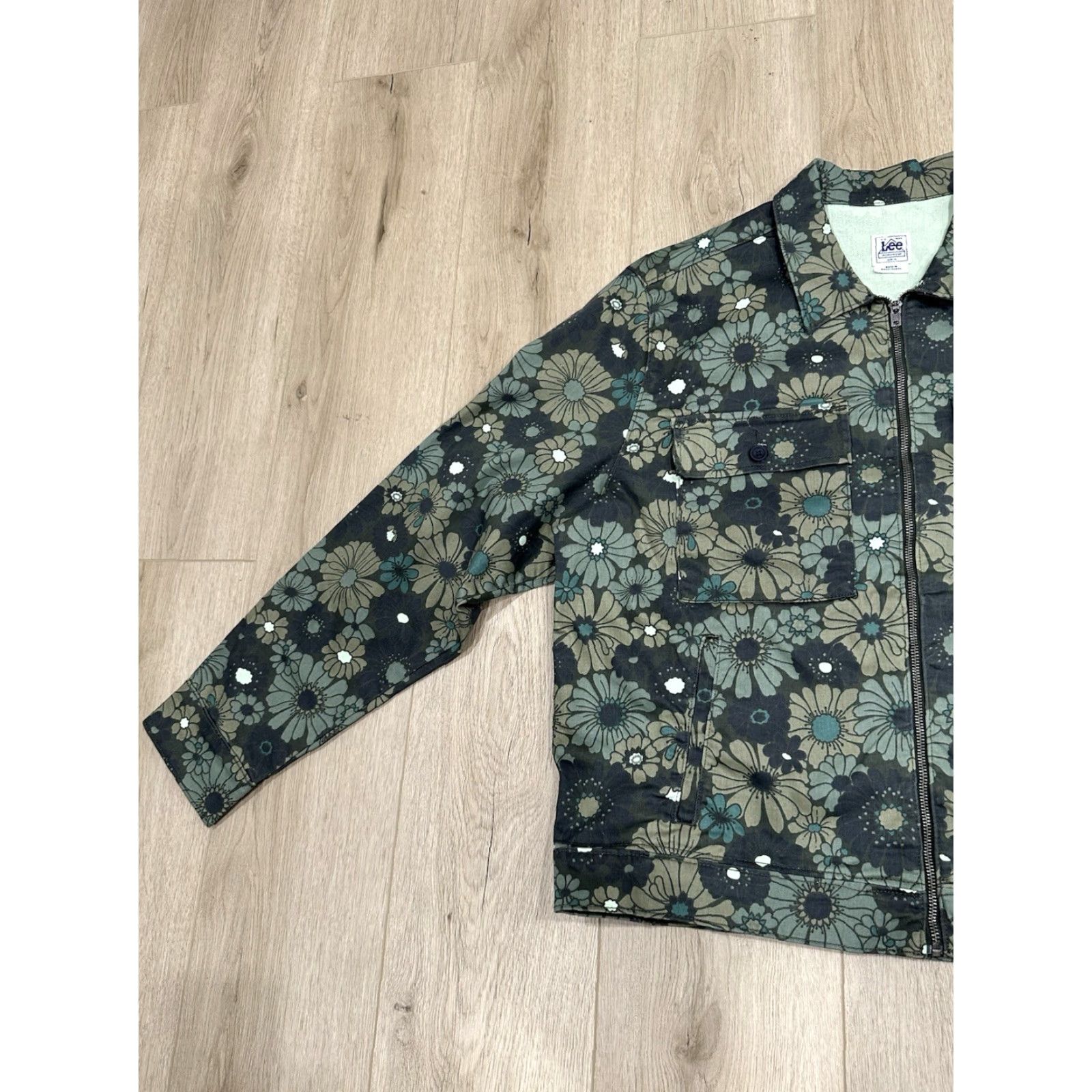 Lee Lee Heritage Chetopa Twill Workwear Jacket Mens XL Floral Green NWT Size US XL / EU 56 / 4 - 4 Thumbnail