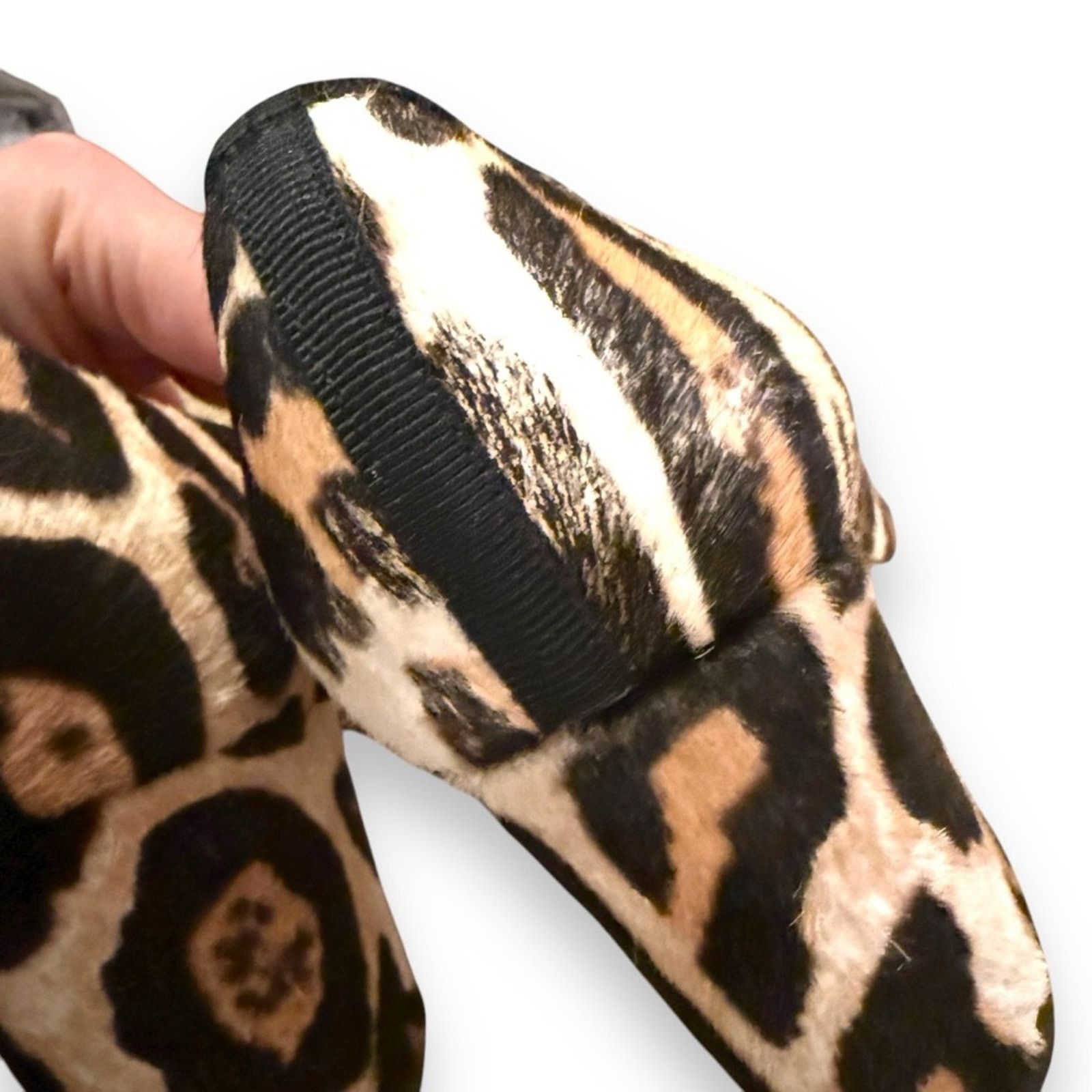 J.Crew J. Crew Sophia Calf Hair Cheetah Print Block Closed Toe Heel Size US 9 / IT 39 - 10 Thumbnail
