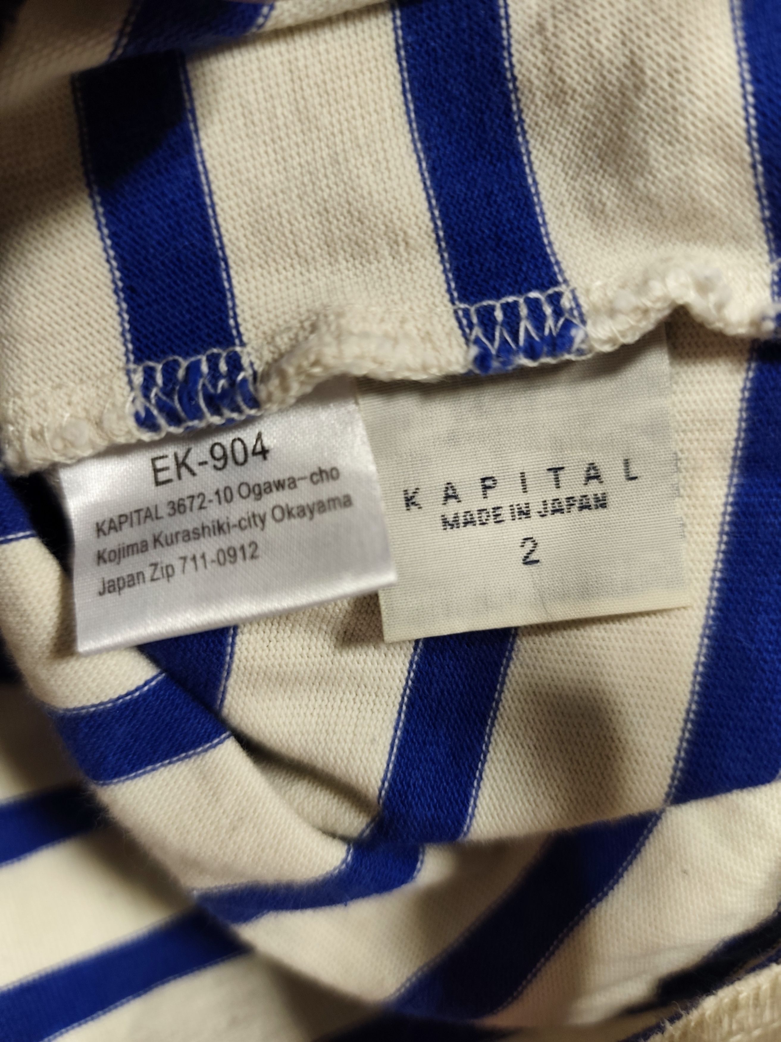 Kapital Kapital Smiley Face Striped Long Sleeve Size US L / EU 52-54 / 3 - 7 Thumbnail