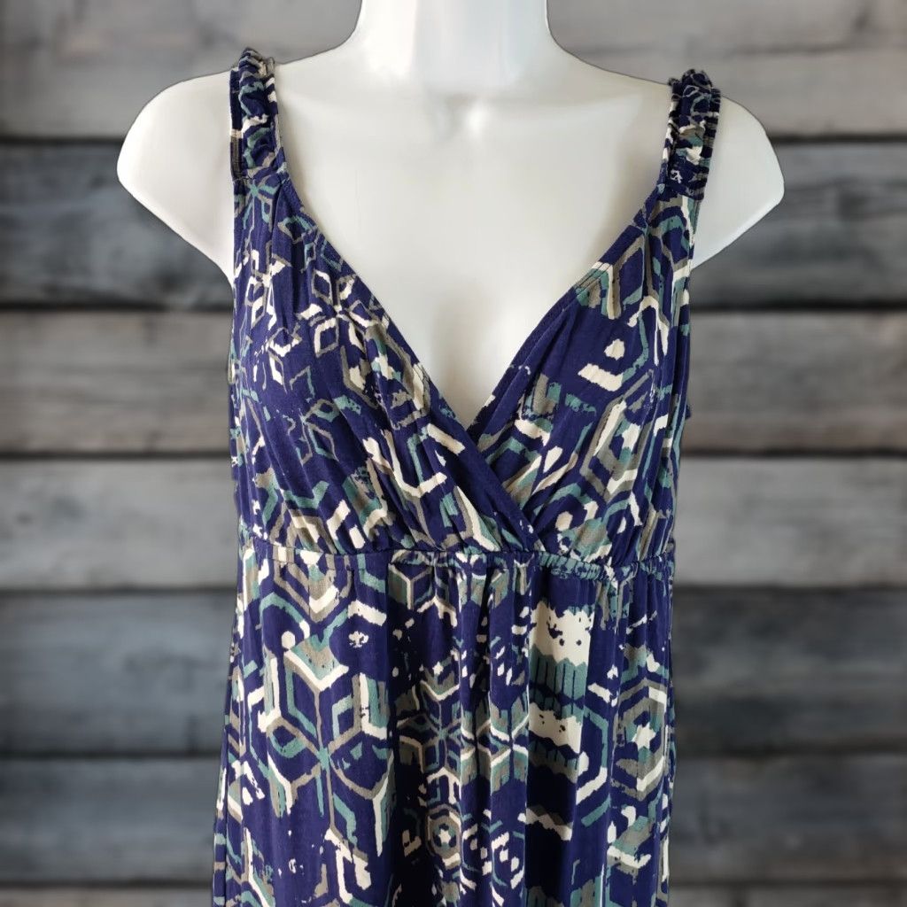 Vintage Cabi Tank Top Womens V-Neck Size S Gray Blue Sleeveless Shirt Womens 90s? Size S / US 4 / IT 40 - 1 Thumbnail