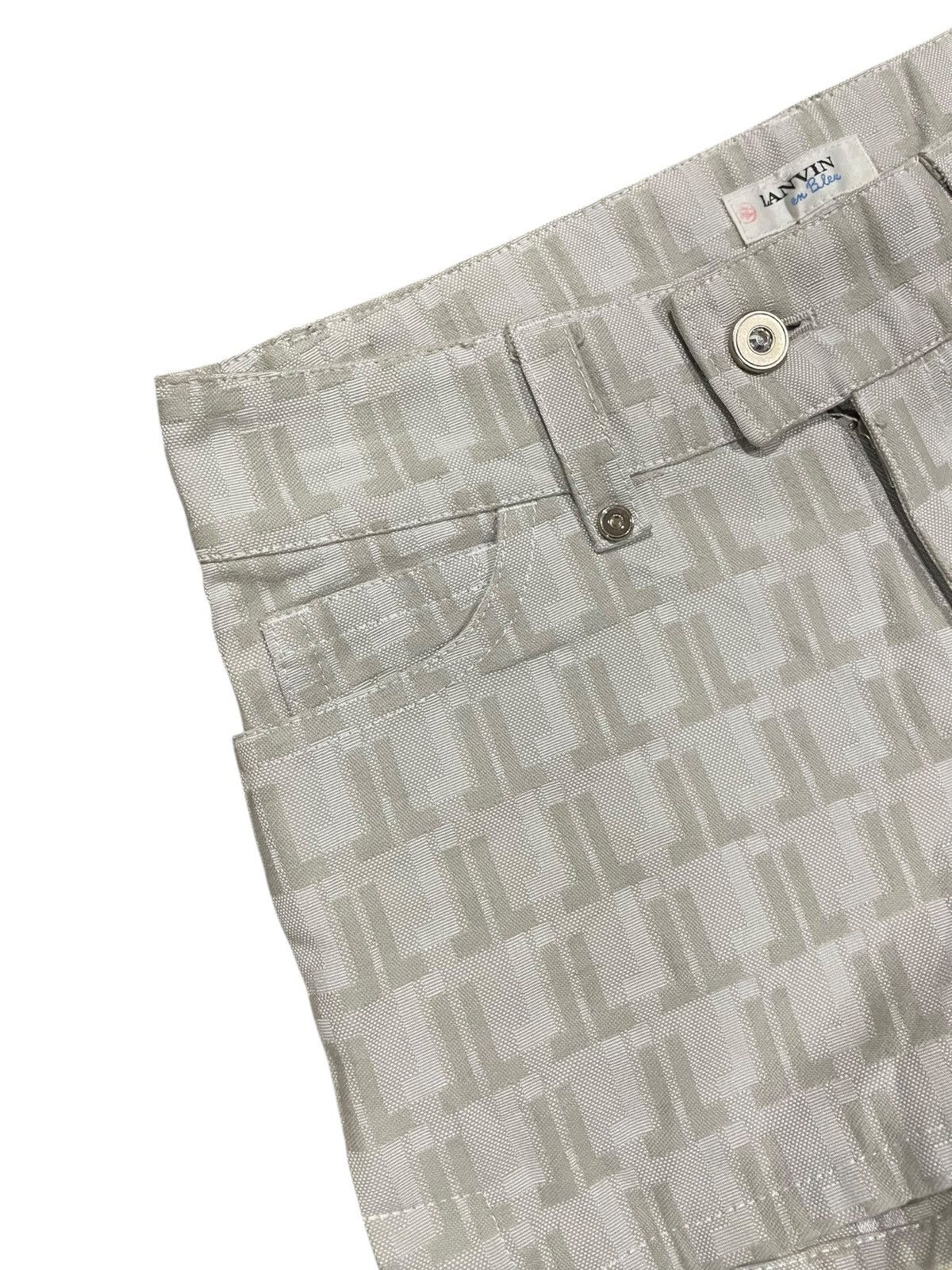 Lanvin LANVIN en Blue Monogram Shorts Size 30" / US 8 / IT 44 - 8 Thumbnail