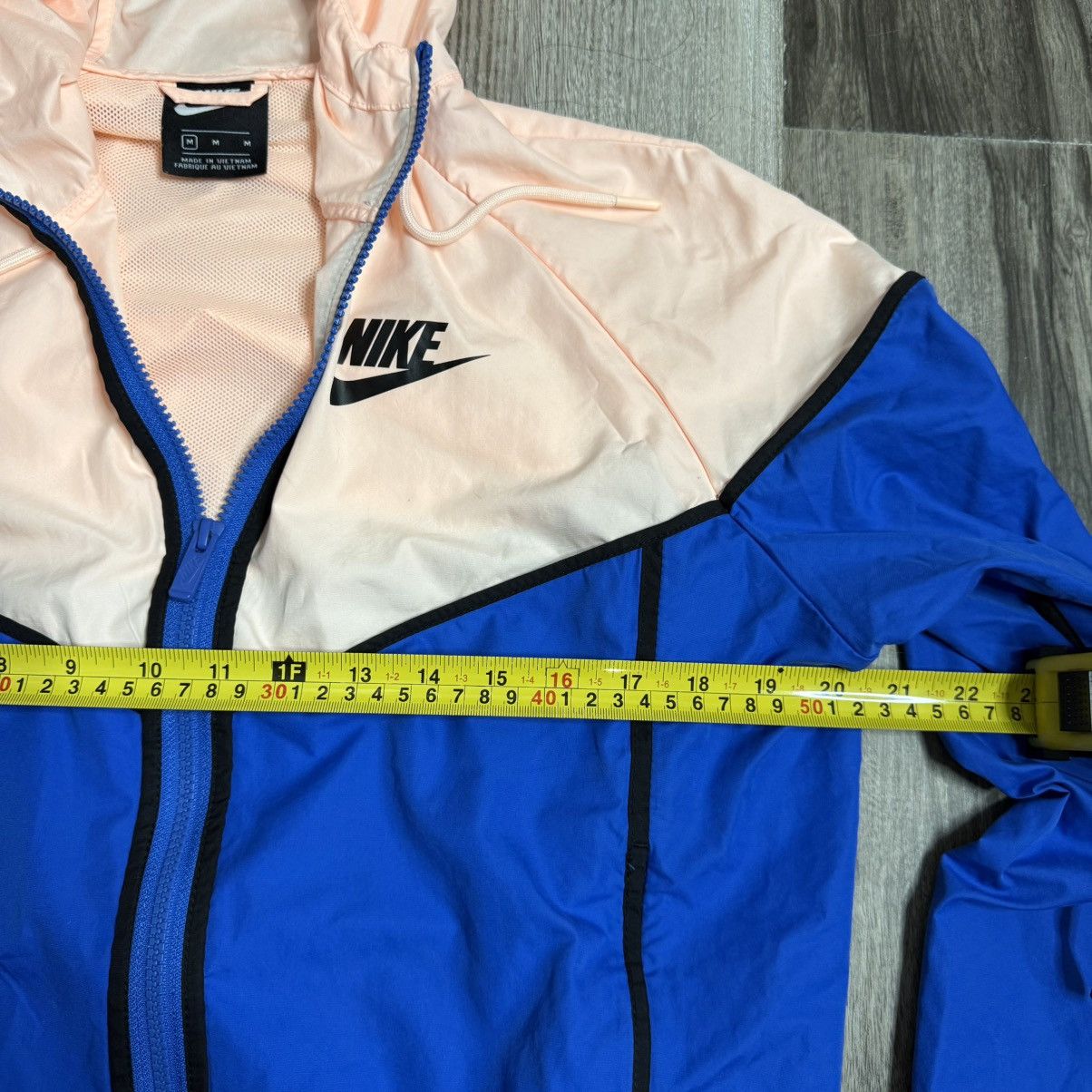 Nike Nike Blue and Light Pink Colorblock Windbreaker Jacket Size M / US 6-8 / IT 42-44 - 6 Thumbnail