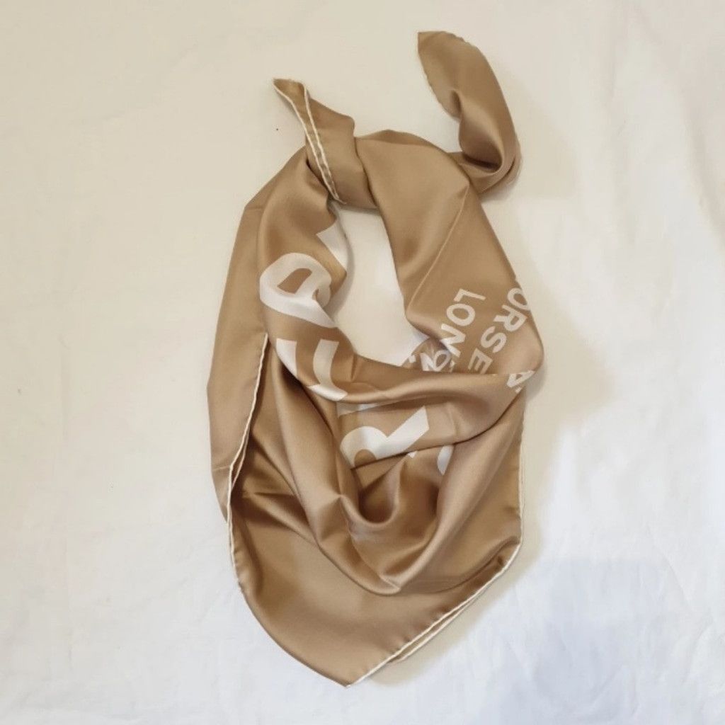 Burberry Burberry Square Silk Shawl - Beige Size ONE SIZE - 2 Thumbnail