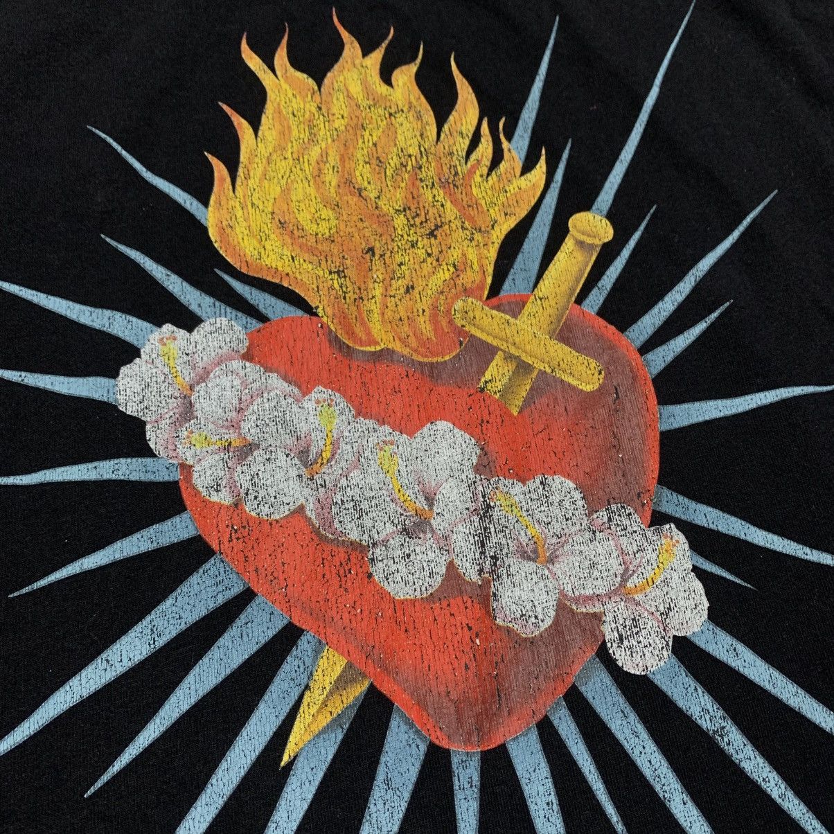 Palm Angels Palm Angels Small Heart Back Graphic Black Tee Size US S / EU 44-46 / 1 - 3 Thumbnail