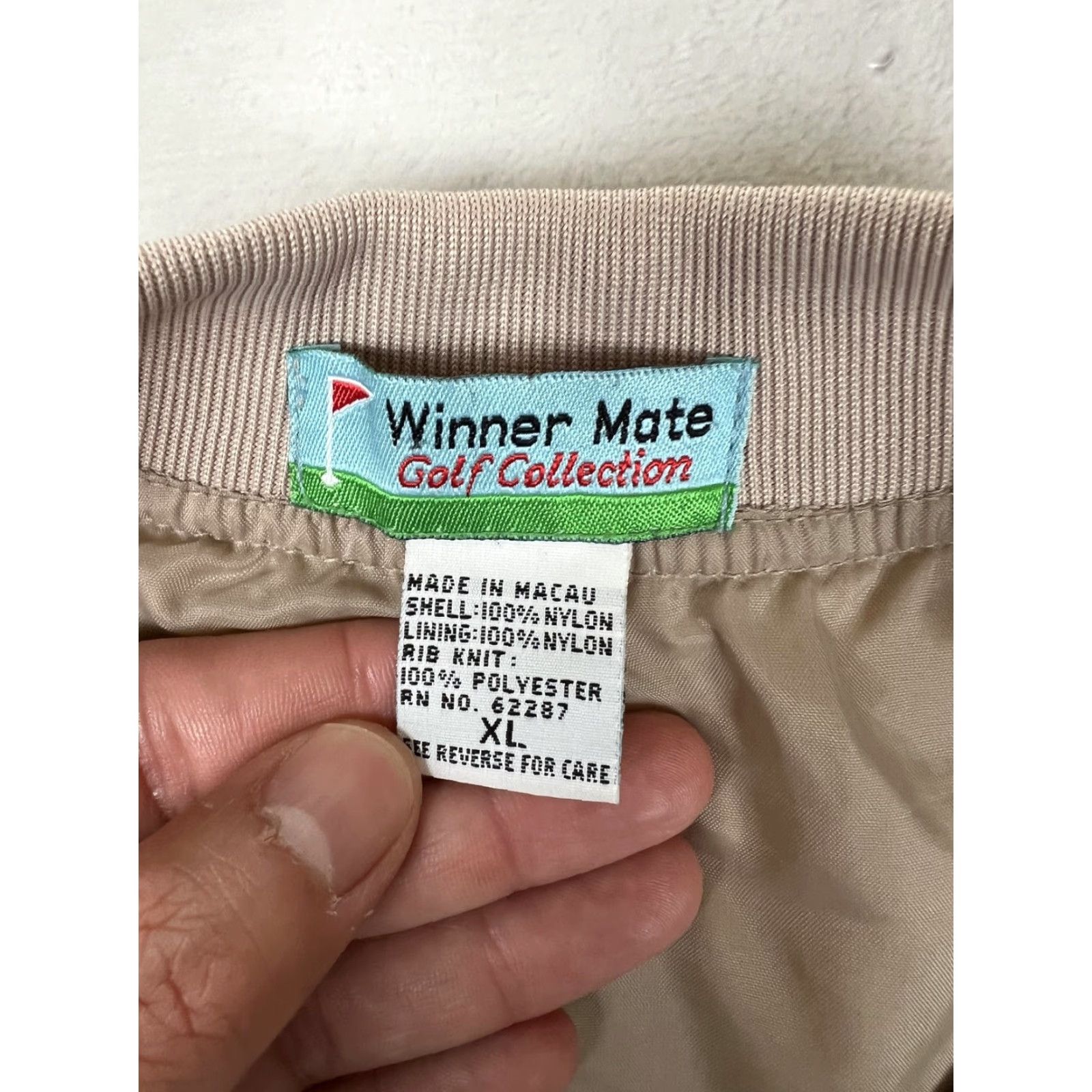 Vintage VINTAGE Winner Mate Golf Beige Pullover Windbreaker Jacket XL Mens California State Telco 1996 Size US XL / EU 56 / 4 - 3 Thumbnail