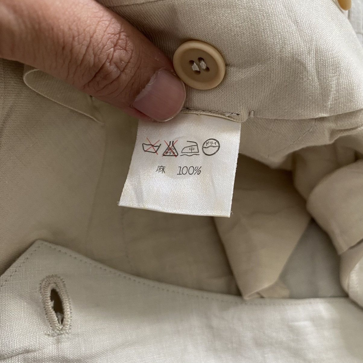 Issey Miyake 1980’s Issey Miyake Linen Pleated Baggy Trouser Pants Size US 28 / EU 44 - 21 Thumbnail