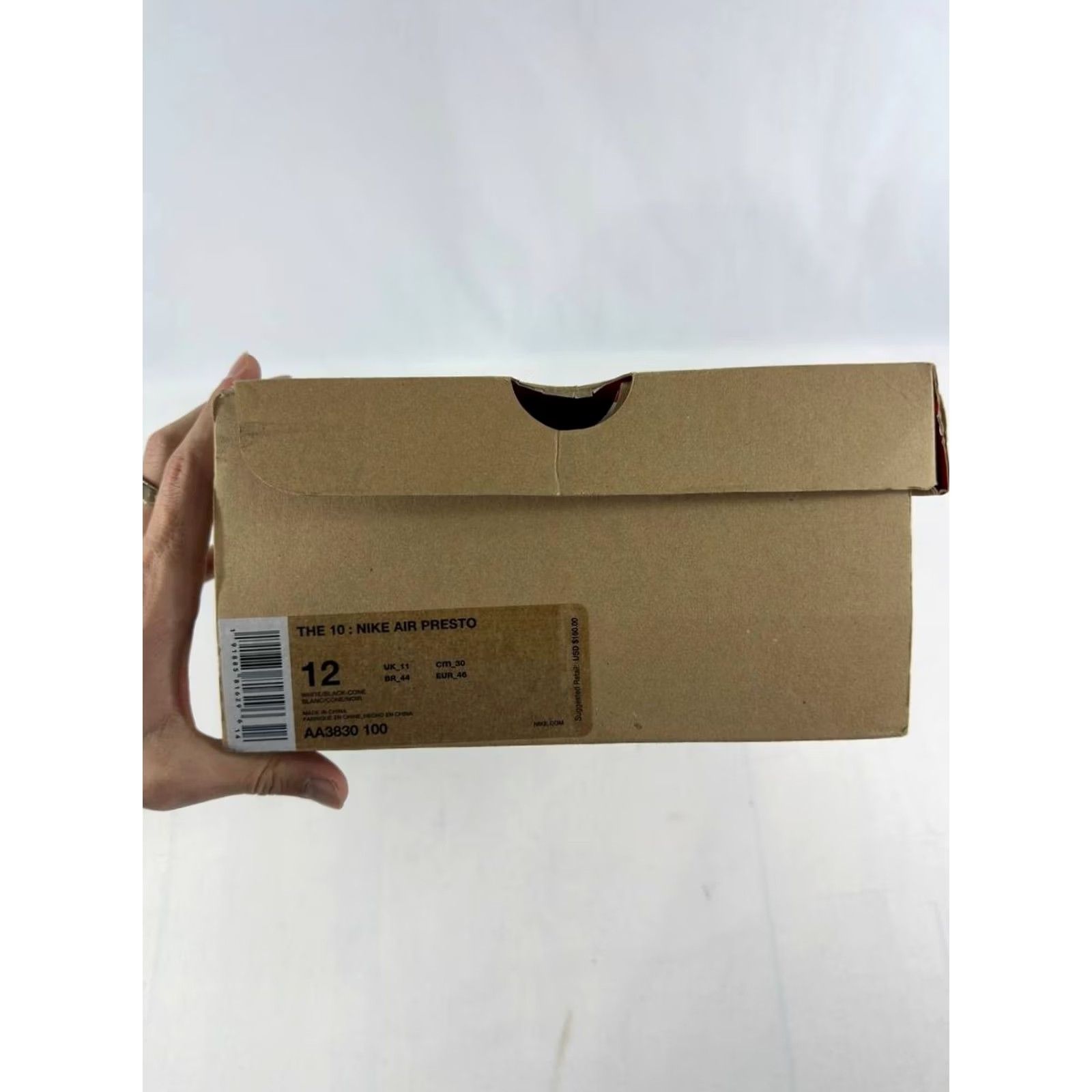 Nike Nike Off-White Air Presto White AA3830-100 Size 12 Men's *BOX ONLY* Size US 12 / EU 45 - 6 Thumbnail
