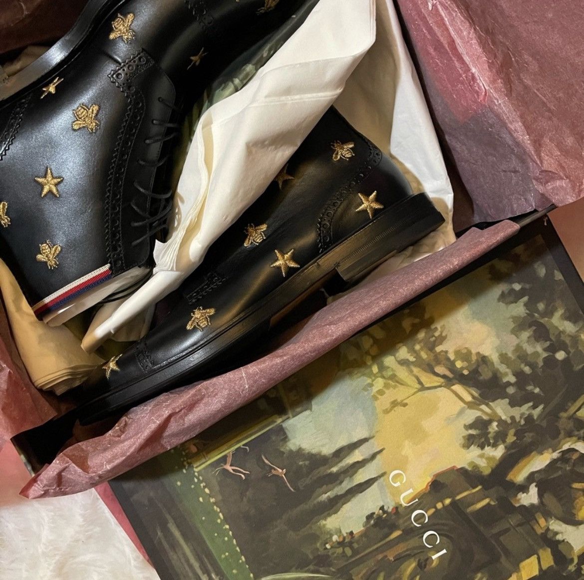 Gucci Gucci Boots with stars and bees embroidery Size US 8 / EU 41 - 4 Thumbnail