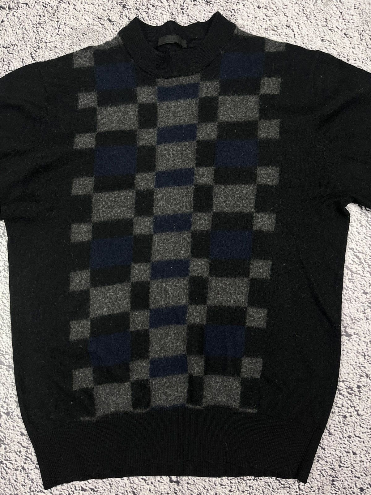 Prada Vintage Prada Wool Check Crew Neck Sweater Size M / US 6-8 / IT 42-44 - 4 Thumbnail