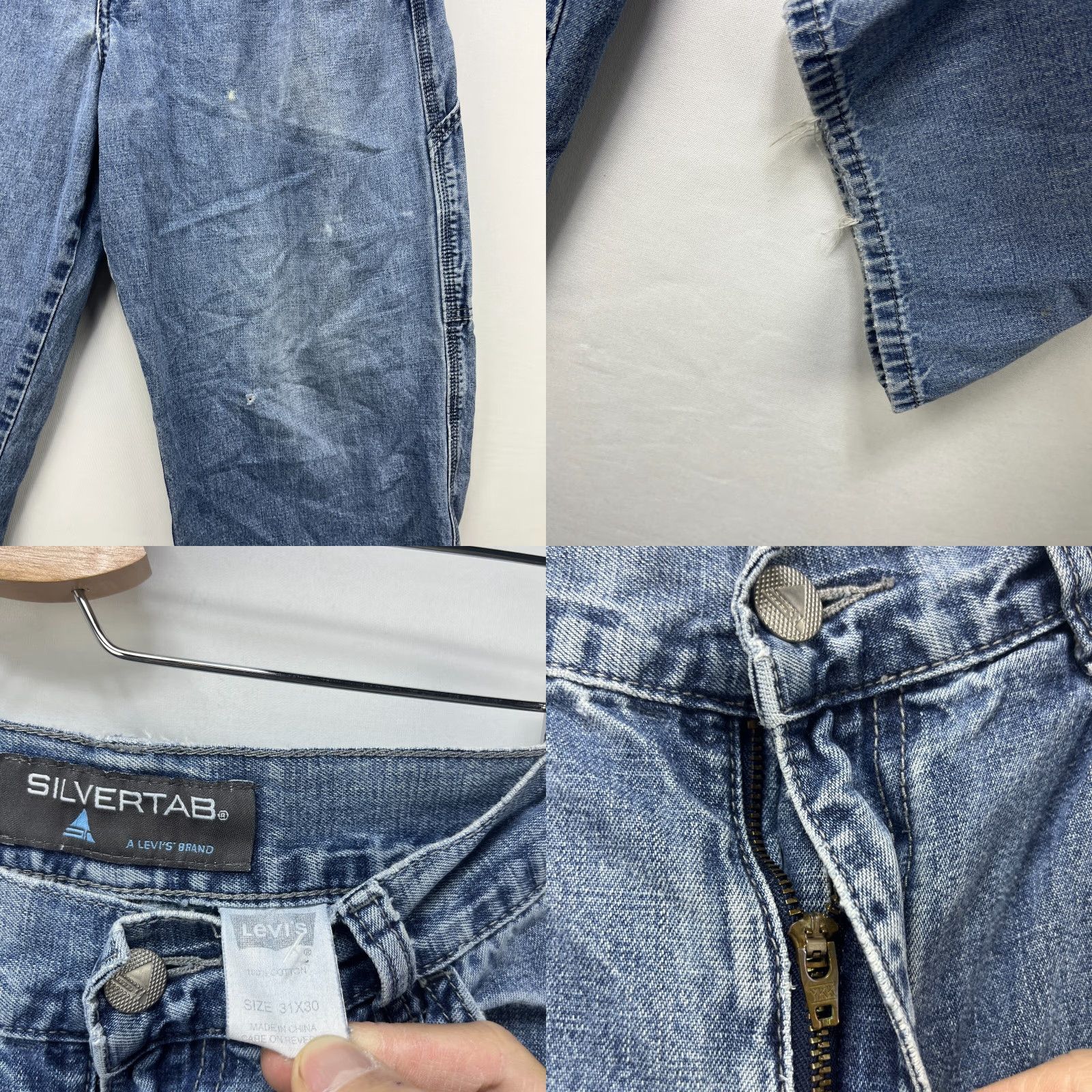 Levi's VINTAGE Levi's Silvertab Baggy Carpenter Jeans Pants 31 Skater Men Blue 28 Inseam 31 Waist 31 Jeans Mens Size US 31 - 9 Thumbnail