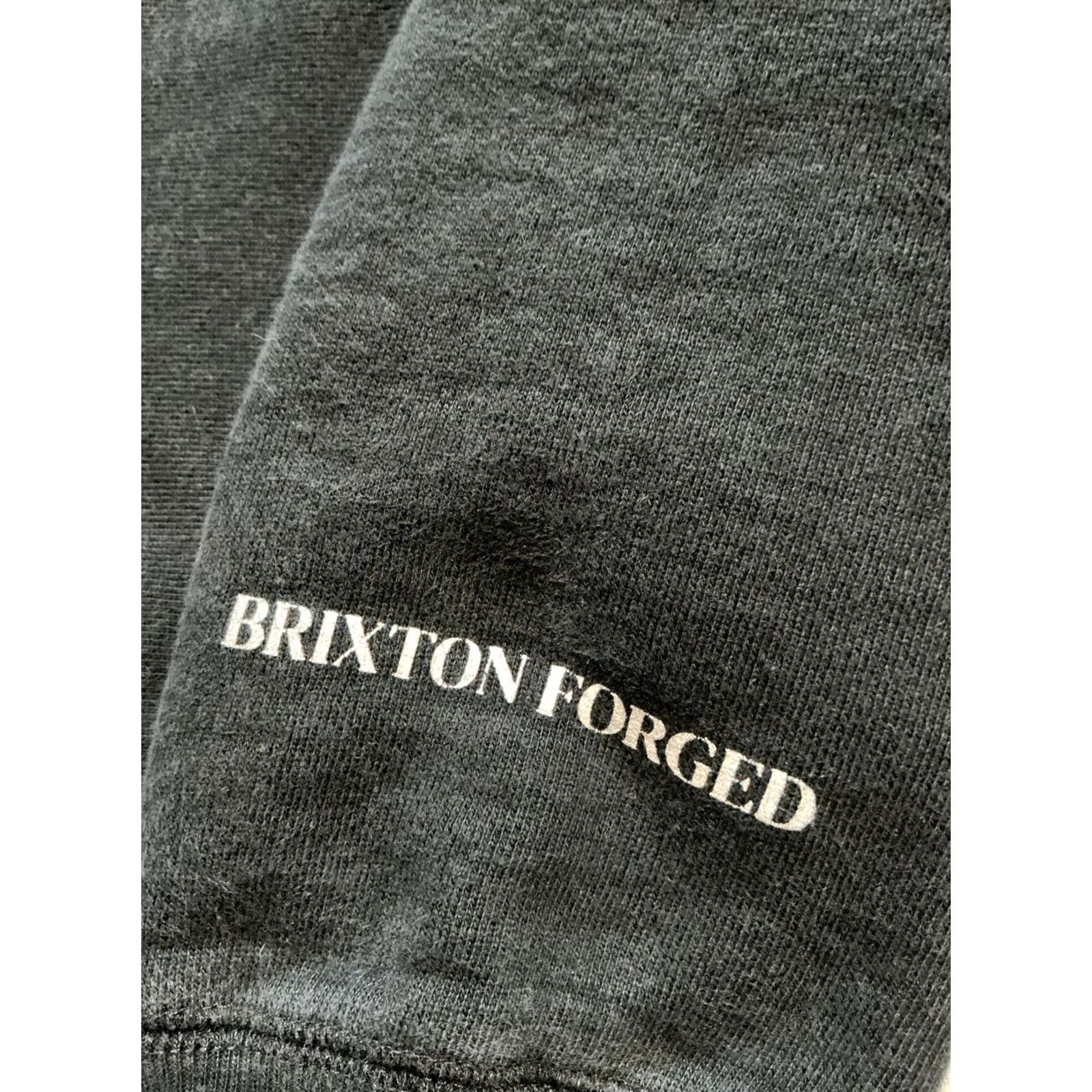 Brixton VINTAGE Brixton Forged A Wheel Company Beverly Hills Black Fleece Pullover Hoodie Mens Size M Size US M / EU 48-50 / 2 - 6 Thumbnail