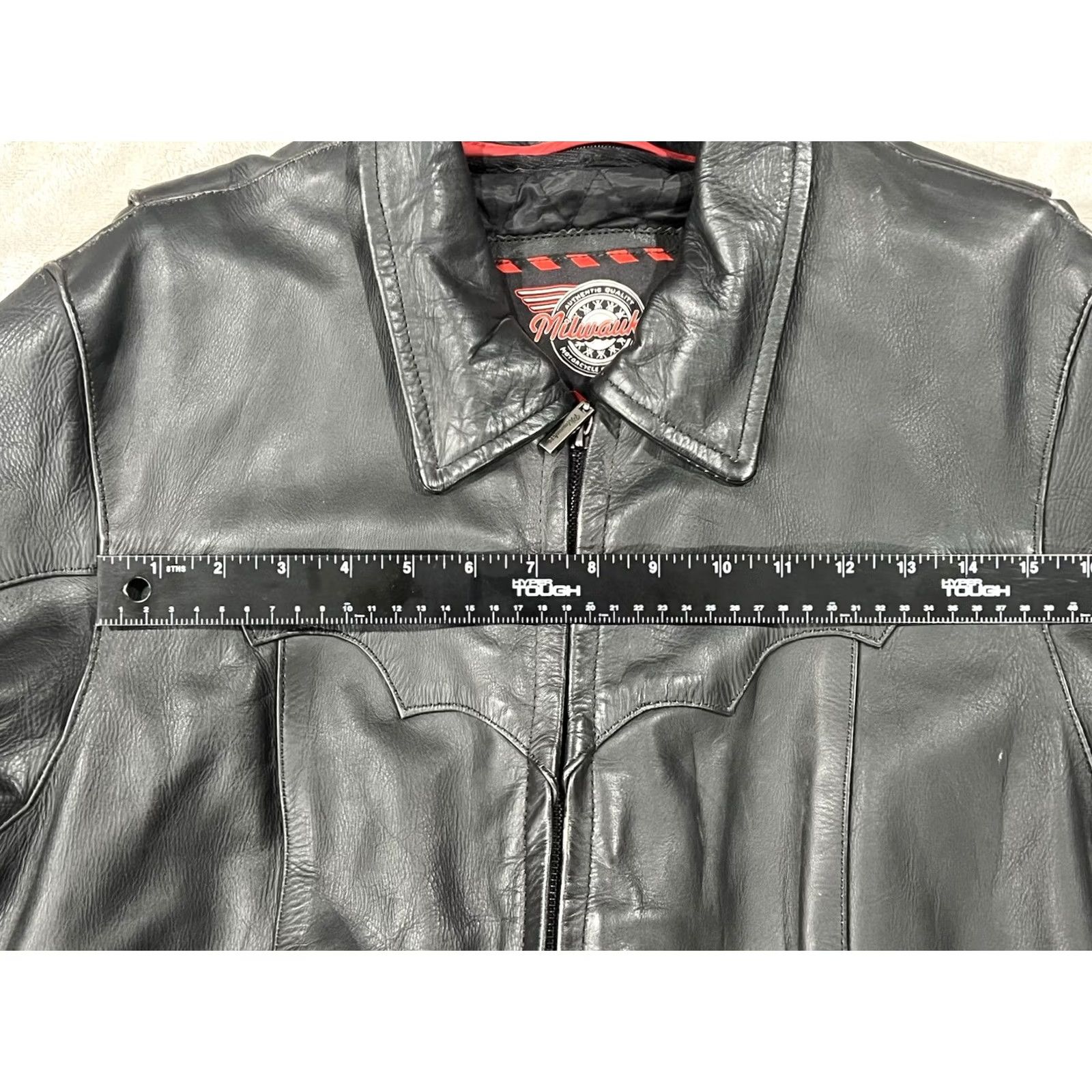 Vintage VINTAGE Milwaukee Leather Motorcycle Jacket Desperado Biker 2XL Black Distressed All Seasons Zipper Pocketes Ladies? Size US XXL / EU 58 / 5 - 6 Thumbnail