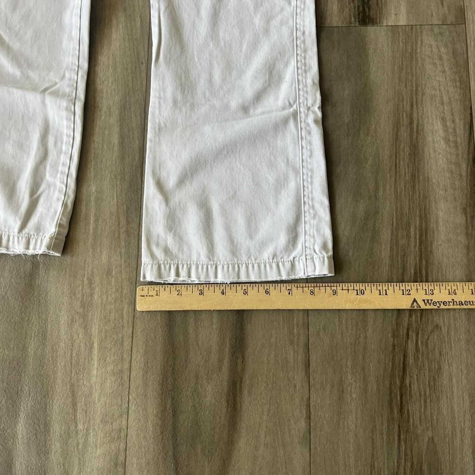 Abercrombie & Fitch Vintage Tan Cream Bootcut Denim Jeans Pants size 4 Size 27" / US 4 / IT 40 - 7 Thumbnail