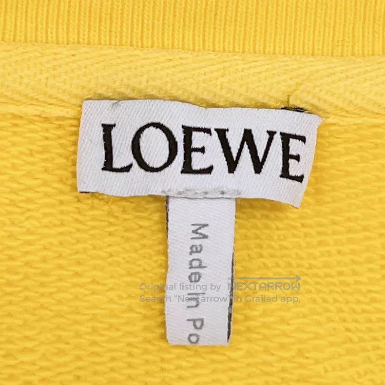 Loewe Loewe Embroidered logo lemon yellow crewneck sweater Size S / US 4 / IT 40 - 7 Thumbnail