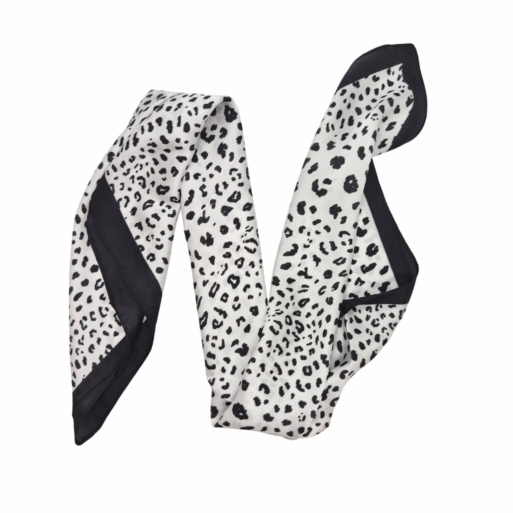 Other ✨Elegant Bandana Square Scarf Vintage Vibes Animal Print Sil Size ONE SIZE - 3 Thumbnail