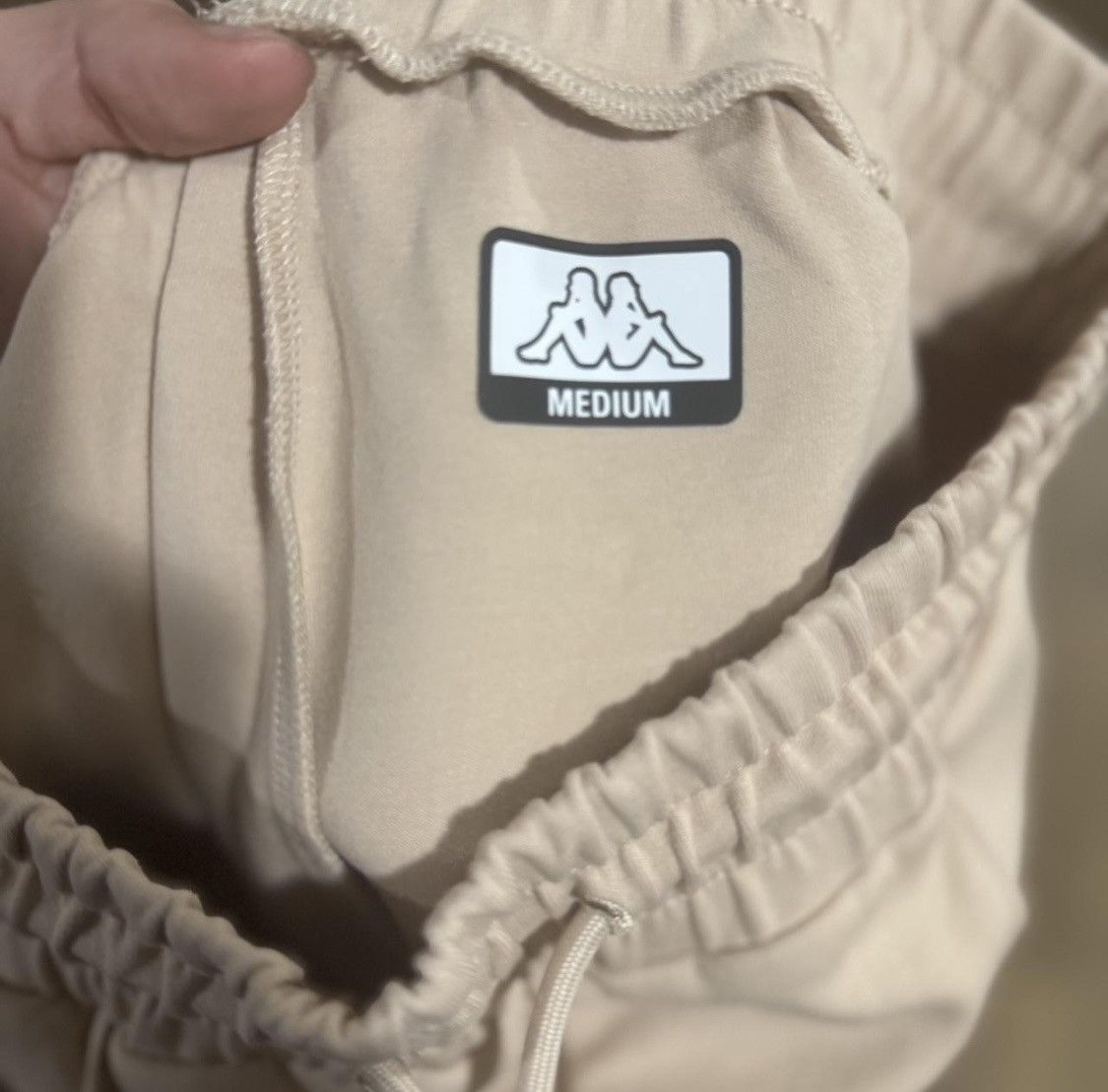 Kappa Kappa cream wife legged sweats size m Size US 32 / EU 48 - 4 Thumbnail