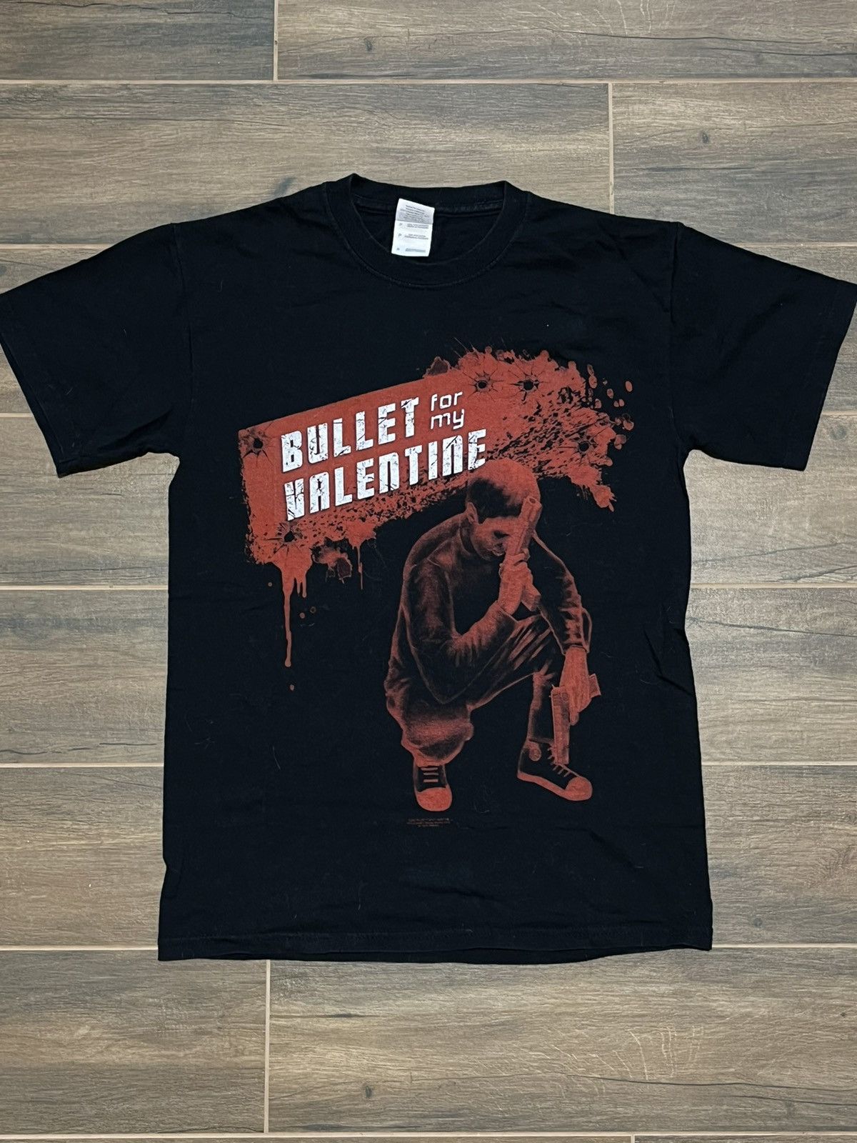 Band Tees × Vintage Vintage Bullet for my Valentine Black t shirt Y2K Size US M / EU 48-50 / 2 - 1 Thumbnail