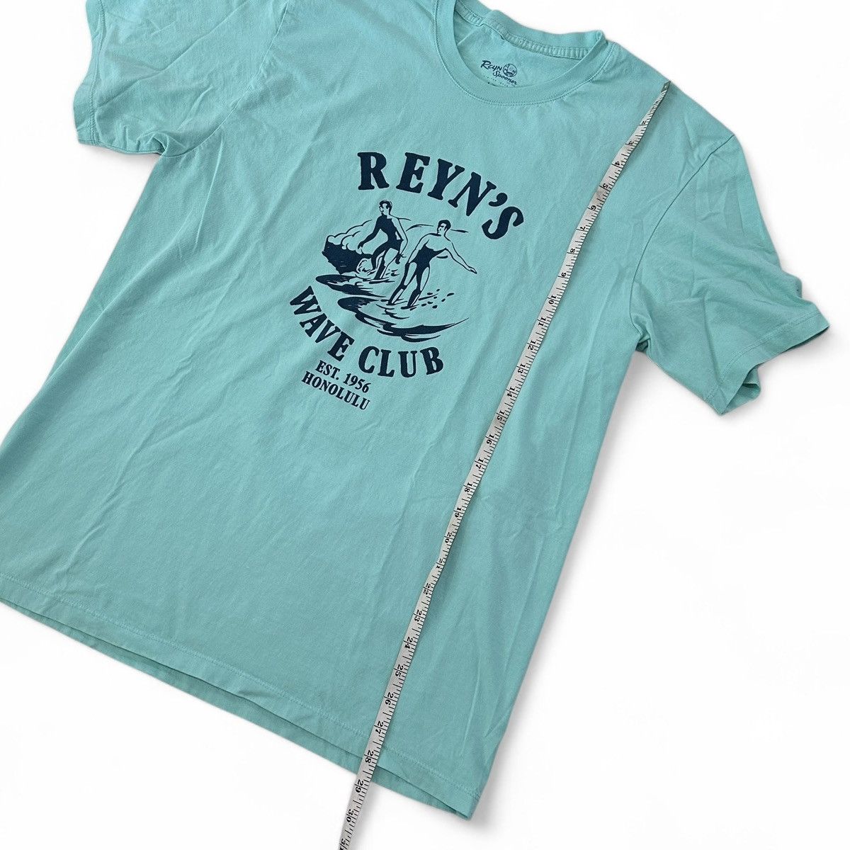 Reyn Spooner Reyn Spooner Men Ocean Blue Wave Club Island Crew Neck Tee Size US L / EU 52-54 / 3 - 4 Thumbnail
