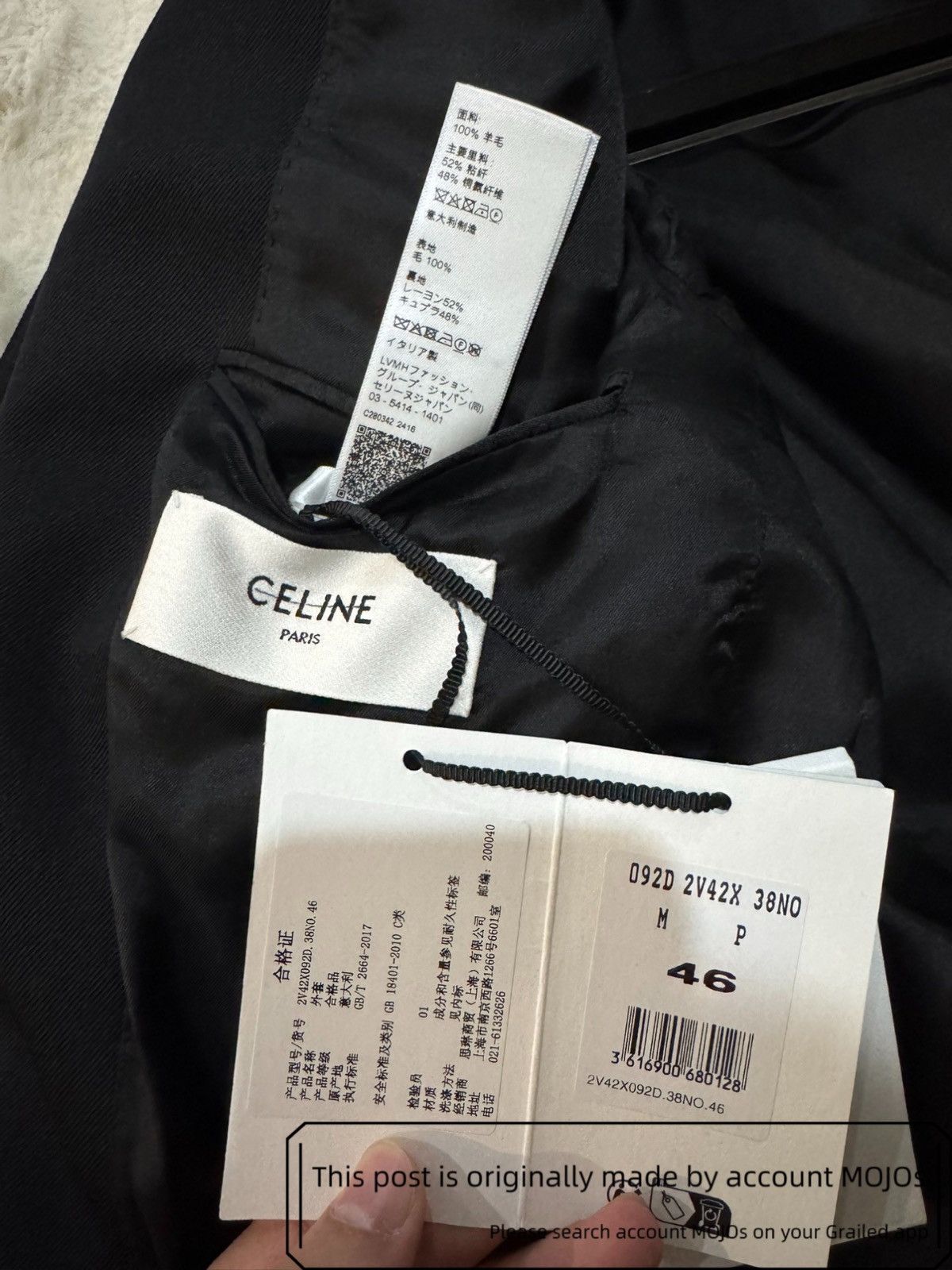 Celine Sz 46 Celine Silver Coin Button Short Hunting Jacket mojos36 Size US S / EU 44-46 / 1 - 6 Thumbnail