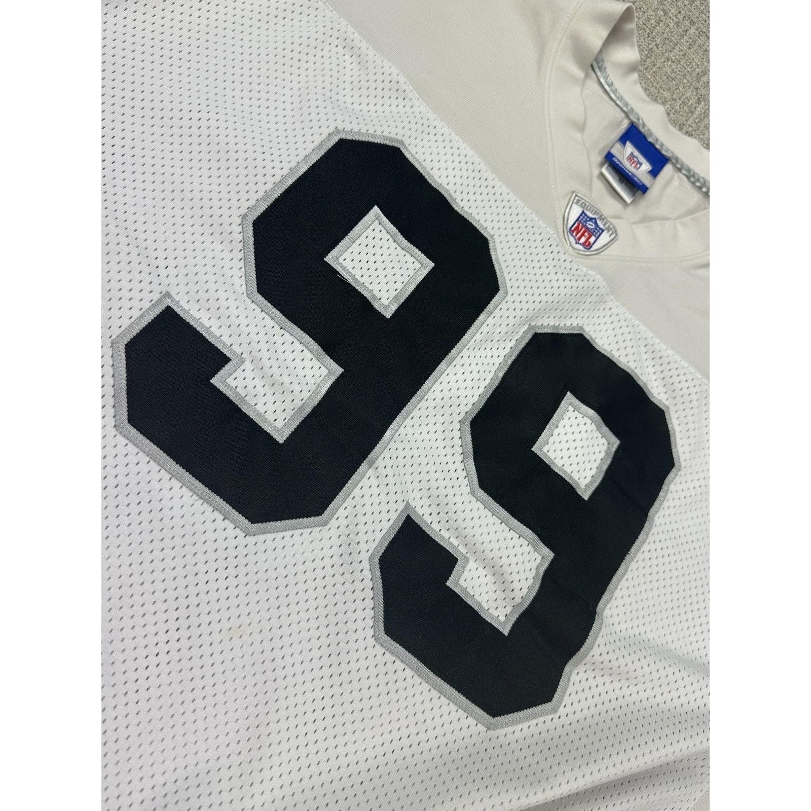 Reebok Reebok Authentic Warren Sapp Oakland Raiders Jersey Stitched Size US XXL / EU 58 / 5 - 8 Thumbnail