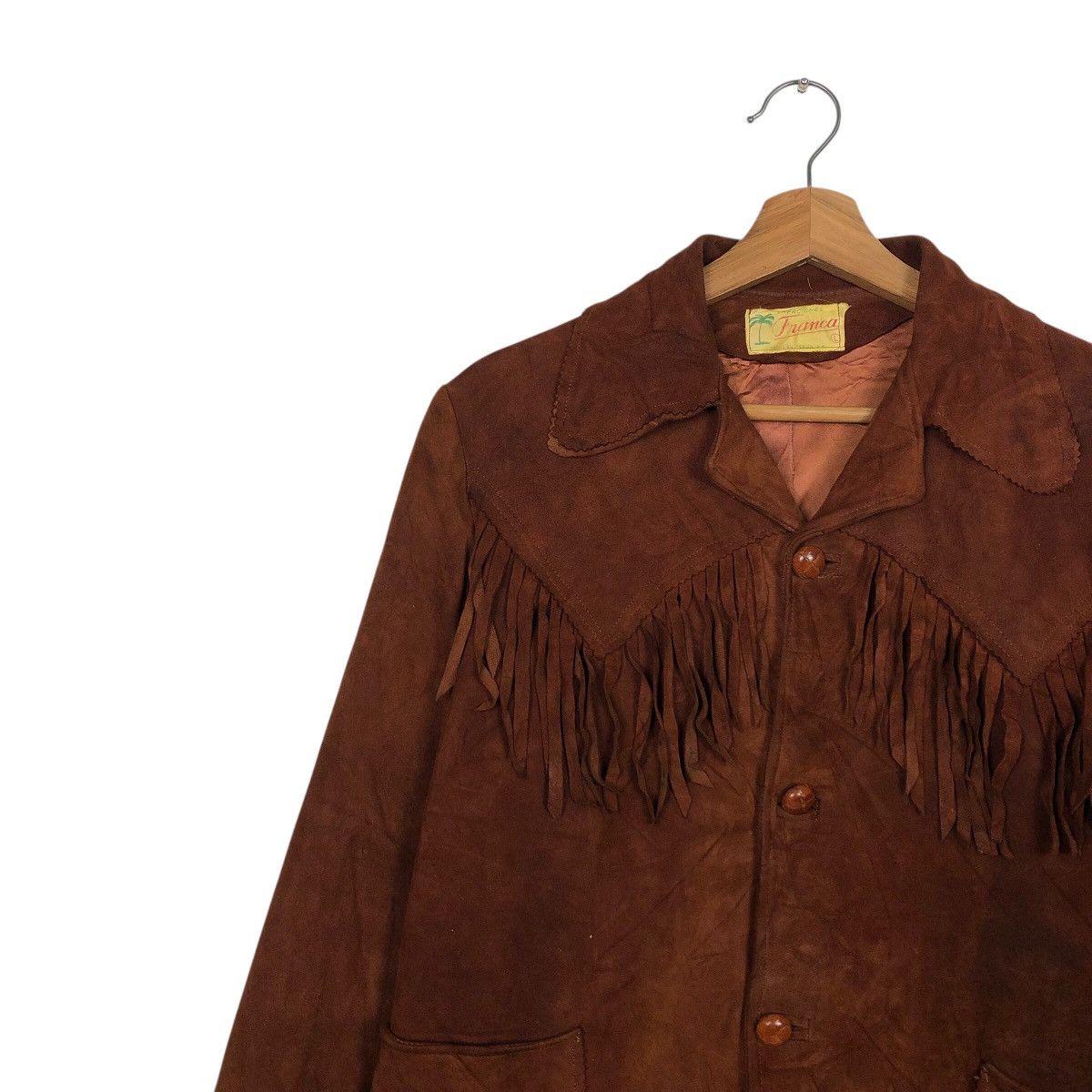 Other 📌Vintage Biker Leather Jacket Western Design Franca Size US L / EU 52-54 / 3 - 8 Thumbnail