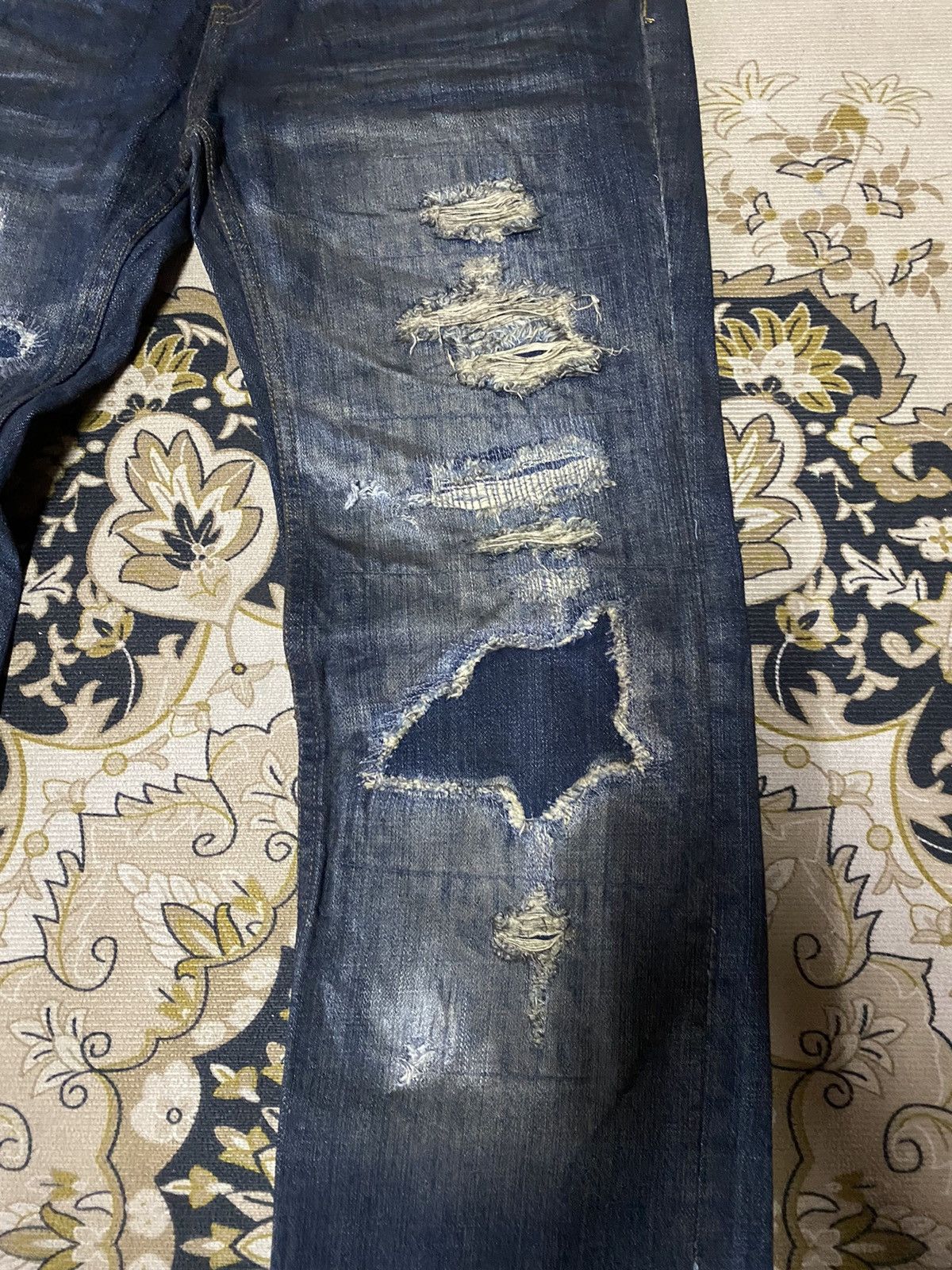 JACKROSE Japanese Brand Jack Rose Distressed Design Style Size US 31 - 3 Thumbnail