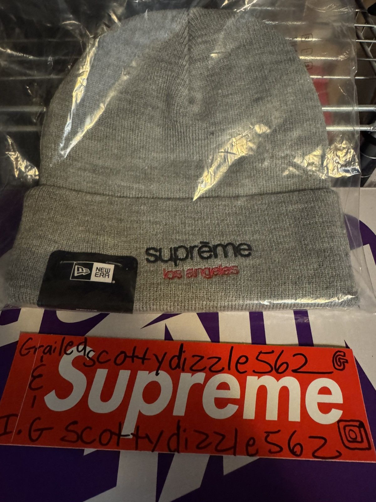 Supreme Supreme New Era Classic Logo Shop Beanie Size ONE SIZE - 2 Thumbnail