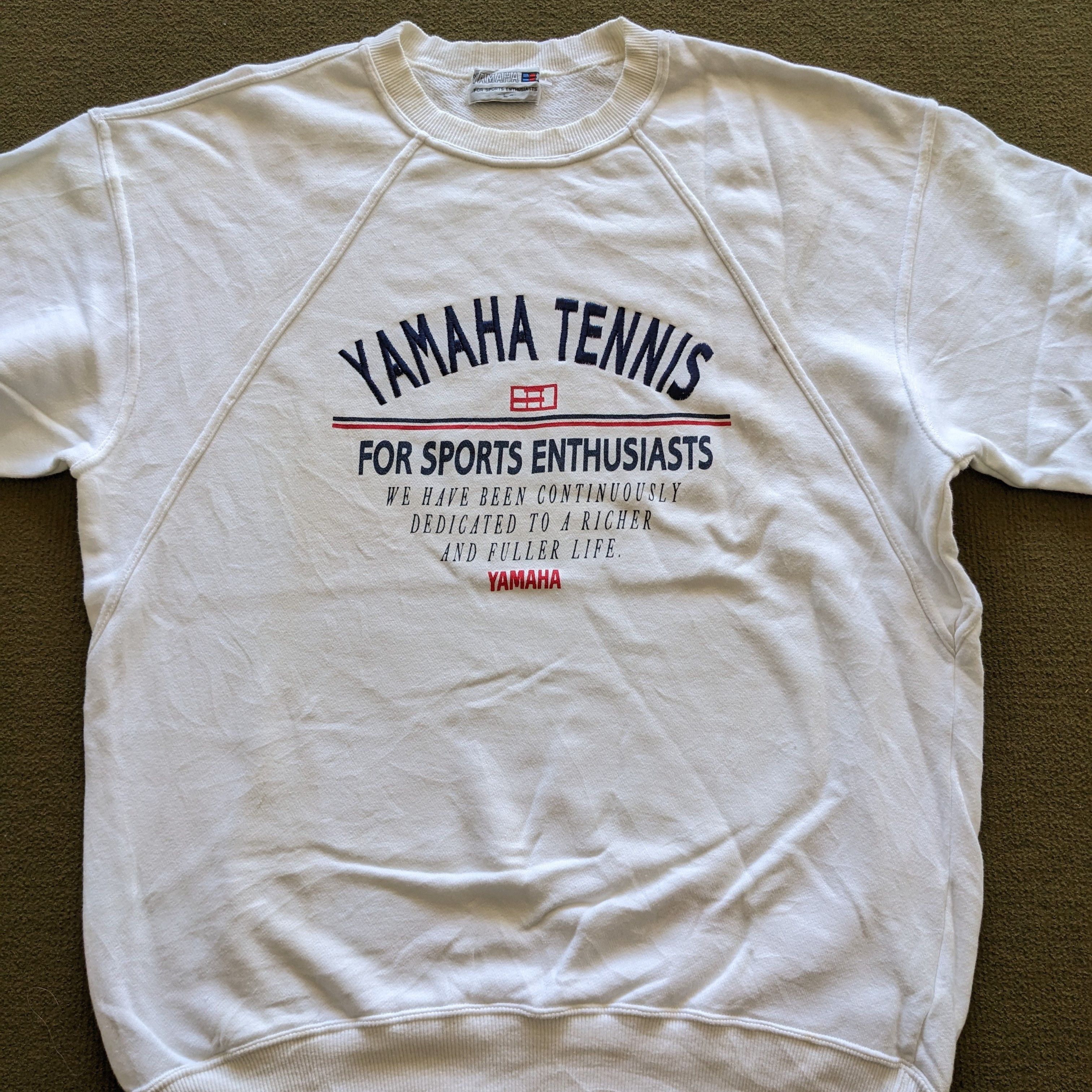 Yamaha Vintage YAMAHA TENNIS Sportswear Sweatshirt Size US M / EU 48-50 / 2 - 2 Thumbnail