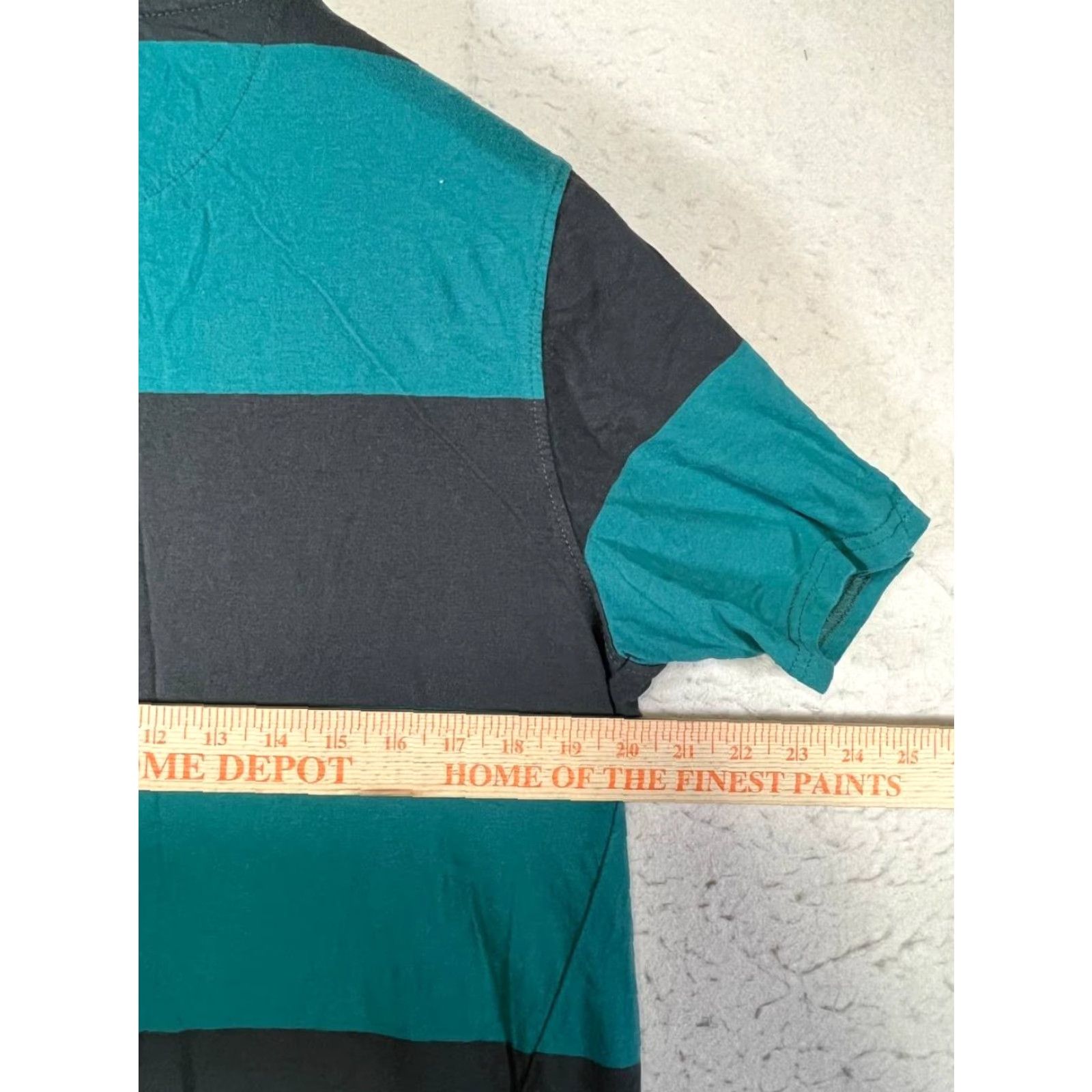 Primitive Primitive Shirt Mens L Colorblock Short Sleeve Pullover Blue Gray Wide Striped Cotton Casual Size US L / EU 52-54 / 3 - 4 Thumbnail