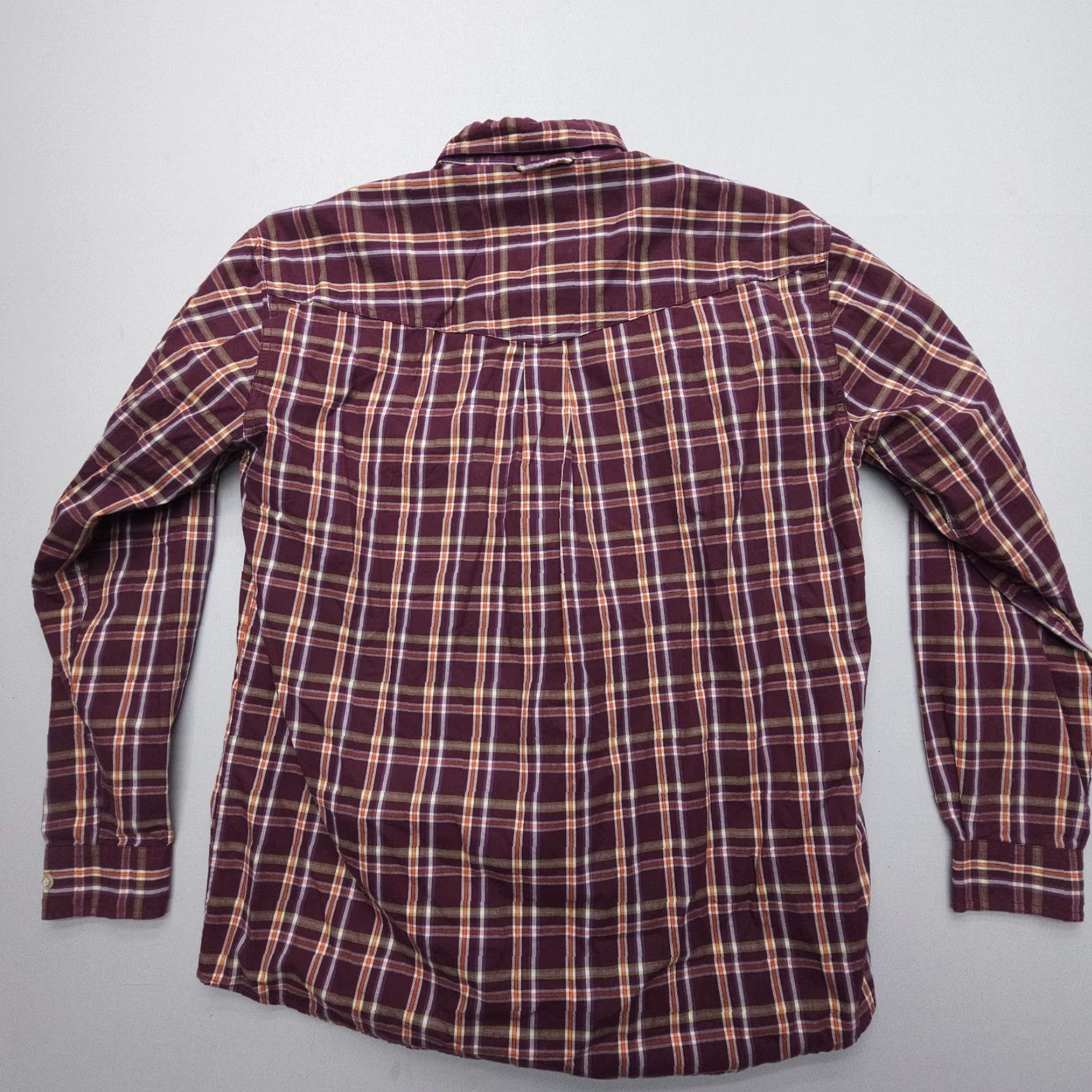 Roper Roper Shirt Mens M Plaid Button-Down Long Sleeve Cotton Western Rodeo Workwear Button-Up Casual Business Travel Size US M / EU 48-50 / 2 - 2 Thumbnail