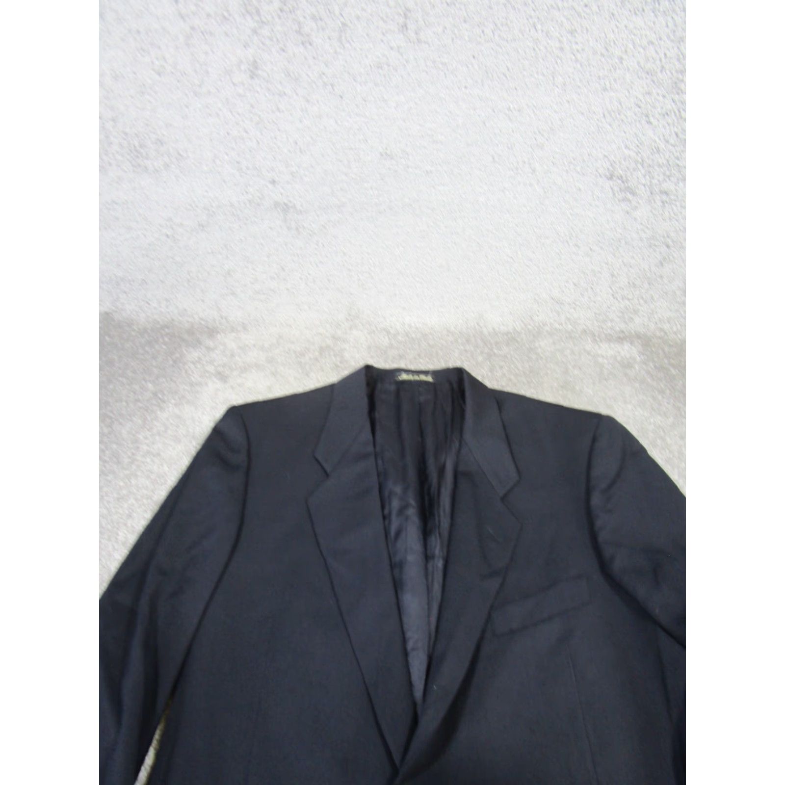 Vintage Mani Sport Coat Men 44 Navy Blue Wool Single-Breasted Jacket/Coat Regular Length Solid Pattern Mens 2 Piece Sports Theme Size US S / EU 44-46 / 1 - 2 Thumbnail