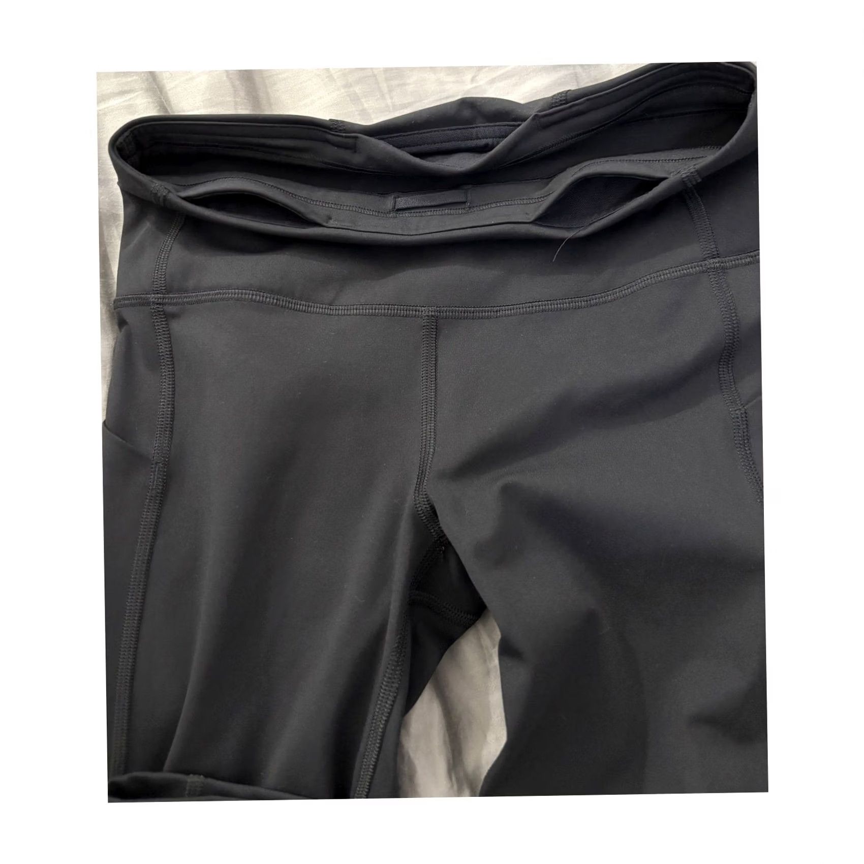 Lululemon lululemon Black Leggings Nylon Lycra Women Size 4 Slim Knit Bodycon Yoga Activewear Shirt? Size 27" / US 4 / IT 40 - 3 Thumbnail