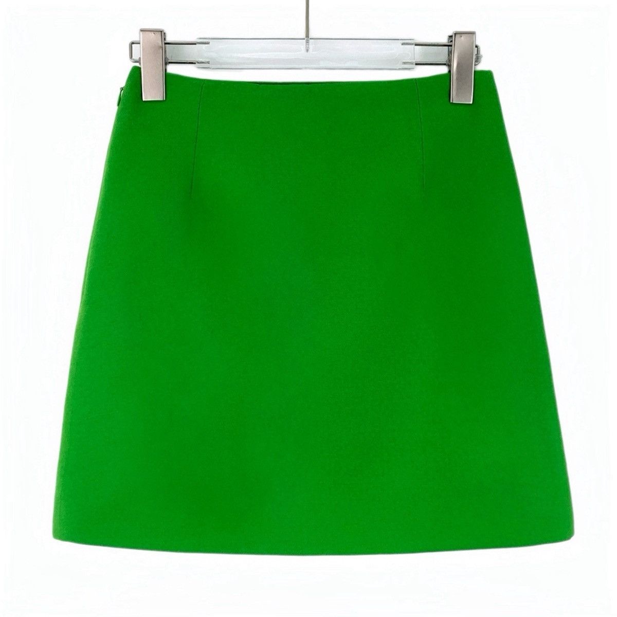 Dior Dior Green Wool Casual Mini Skirt K26WX Size 25" / US 0 / IT 36 - 1 Thumbnail