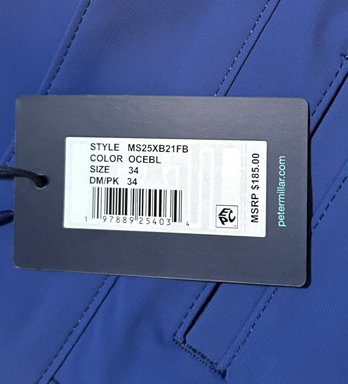 Peter Millar Peter Millar Ocean Blue Bingham Performance Pants Size US 34 / EU 50 - 7 Thumbnail