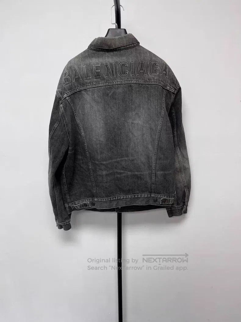 Balenciaga Balenciaga Emblem Letter Denim Jacket Size US XXS / EU 40 - 1 Thumbnail