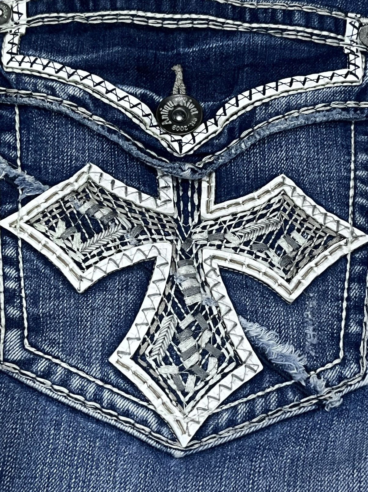 Grailed Antique Rivet C.Heart Style Flare Jeans W34 Y2K Vibe Jeans Size US 34 / EU 50 - 9 Thumbnail