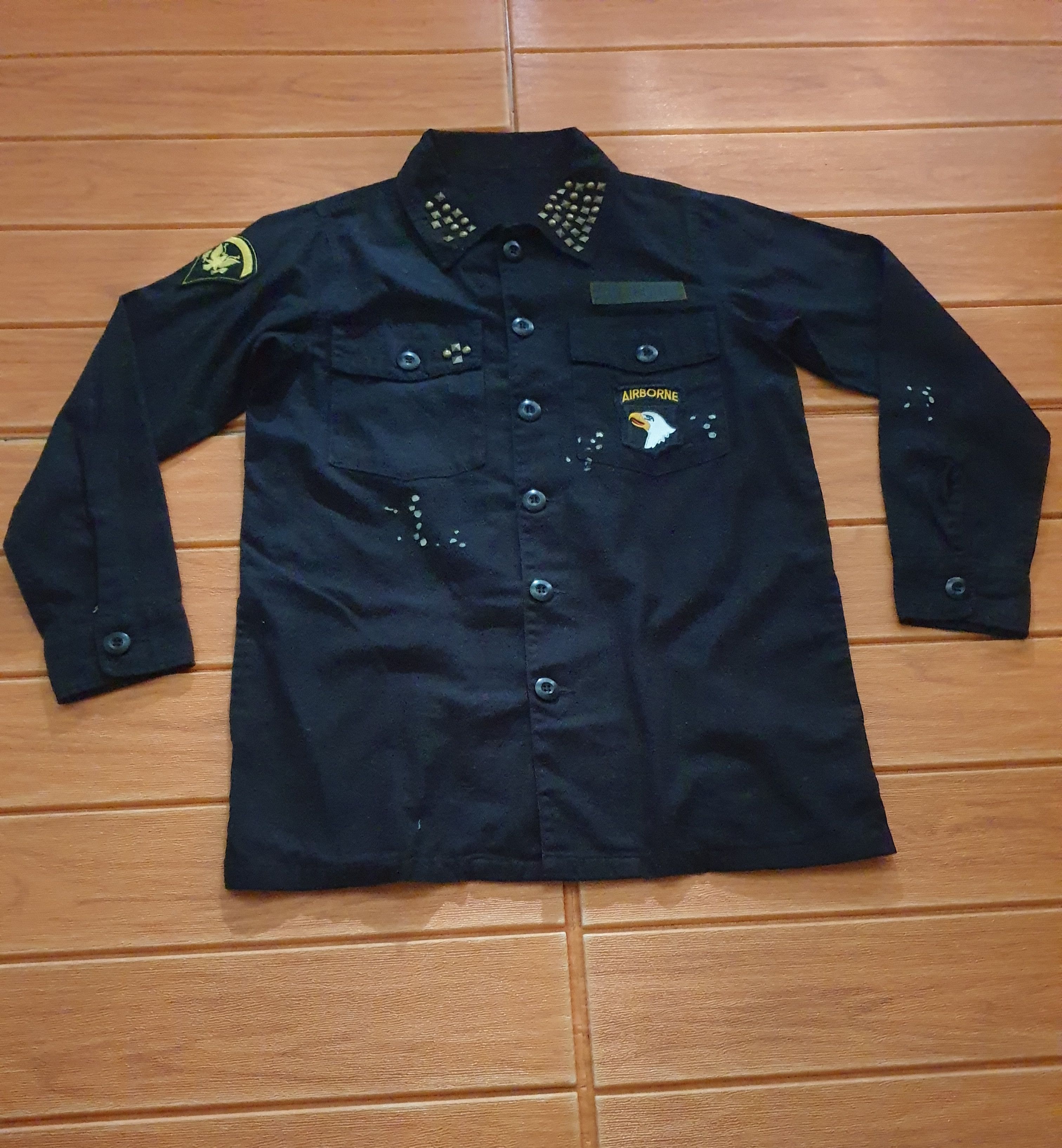 Japanese Brand Air force airborne button ups shirt Size US M / EU 48-50 / 2 - 4 Thumbnail