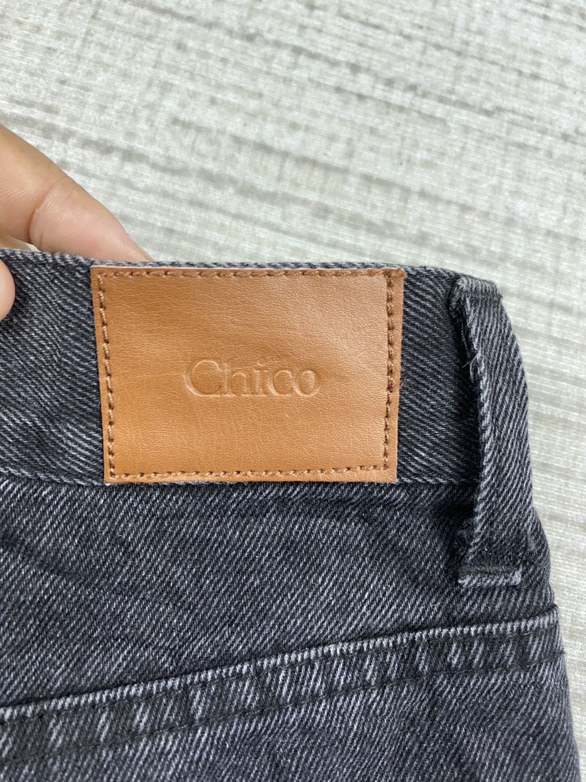 If Six Was Nine Vintage Chiko Detachable Wide-Leg Black Punk Denim Jeans Size 25" / US 0 / IT 36 - 13 Thumbnail